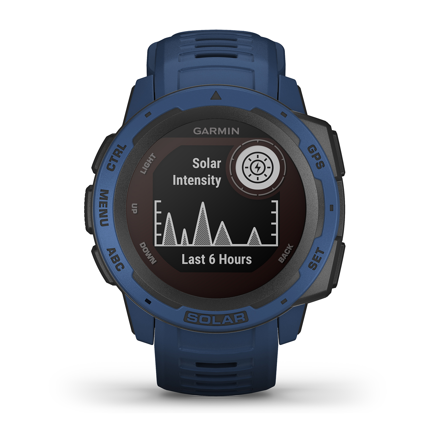 zegarek Garmin 010-02293-01 Instinct SOLAR Tidal Blue męski z barometr Garmin - miniatura 3