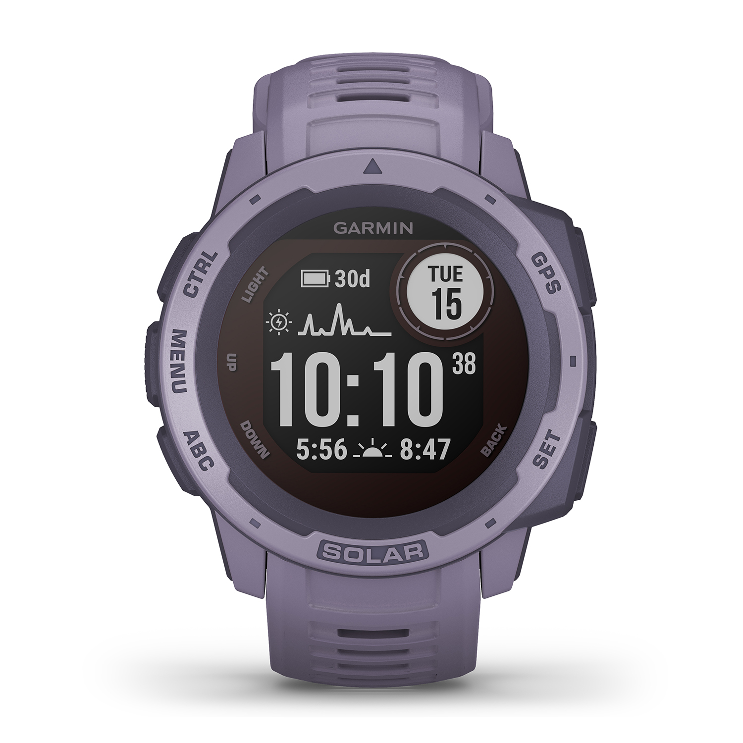 zegarek Garmin 010-02293-02 Instinct SOLAR Orchid męski z barometr Garmin Instinct - miniatura 3