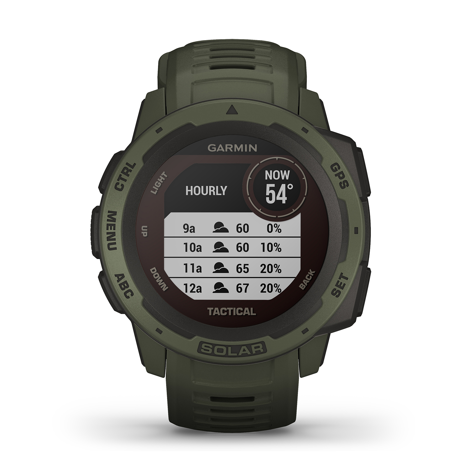 zegarek Garmin 010-02293-04 Instinct SOLAR Tactical Edition Moss męski z barometr Garmin Instinct - miniatura 3
