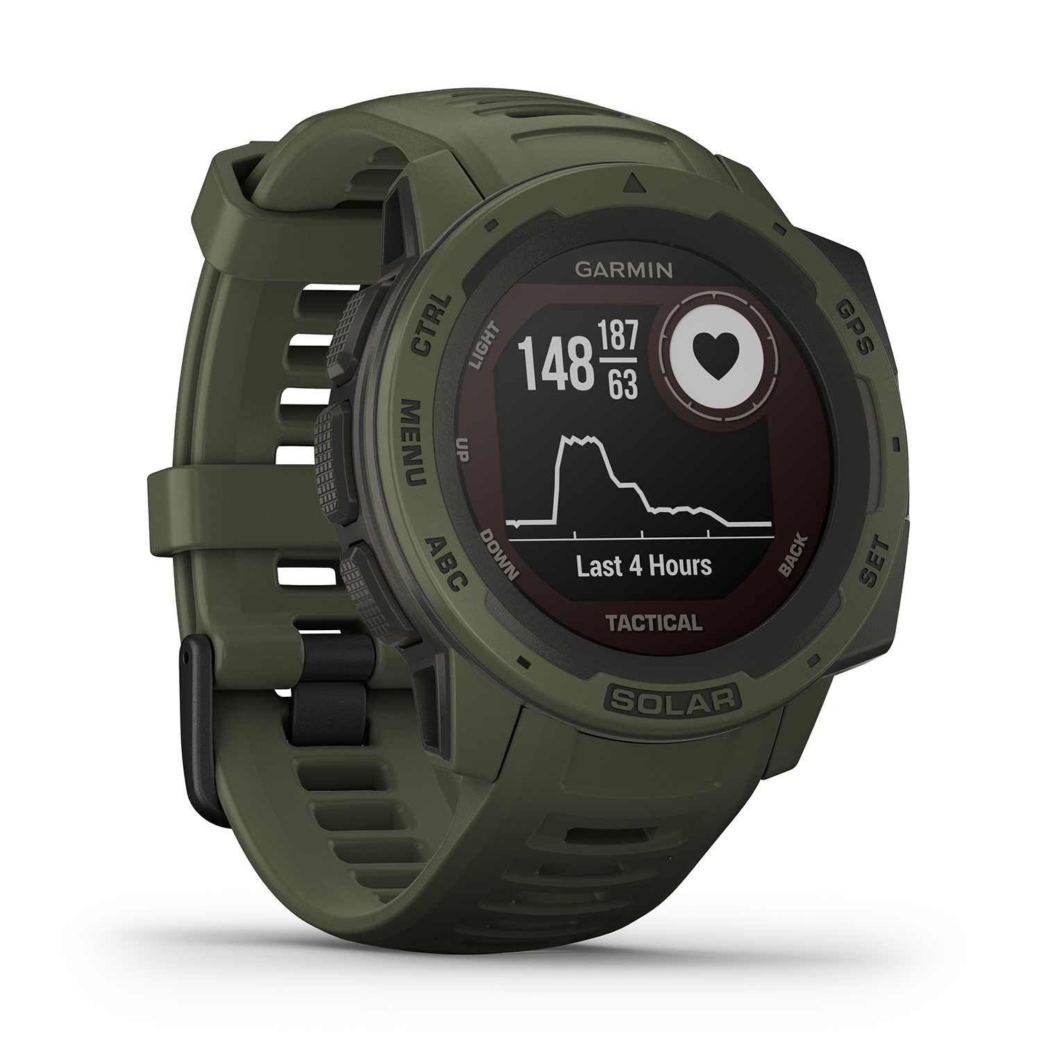 zegarek Garmin 010-02293-04 męski Garmin Instinct Instinct SOLAR Tactical Edition Moss - miniatura 6