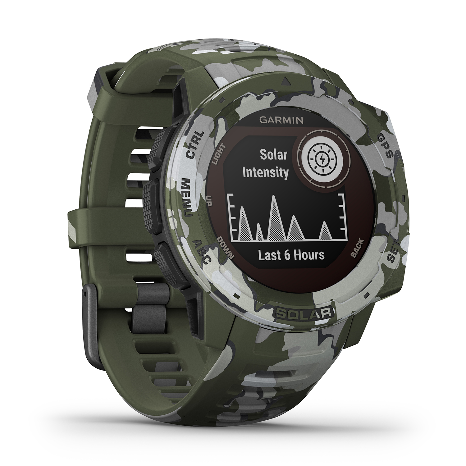 zegarek Garmin 010-02293-06 męski Garmin Instinct Instinct SOLAR Camo Edition Lichen Camo - miniatura 6
