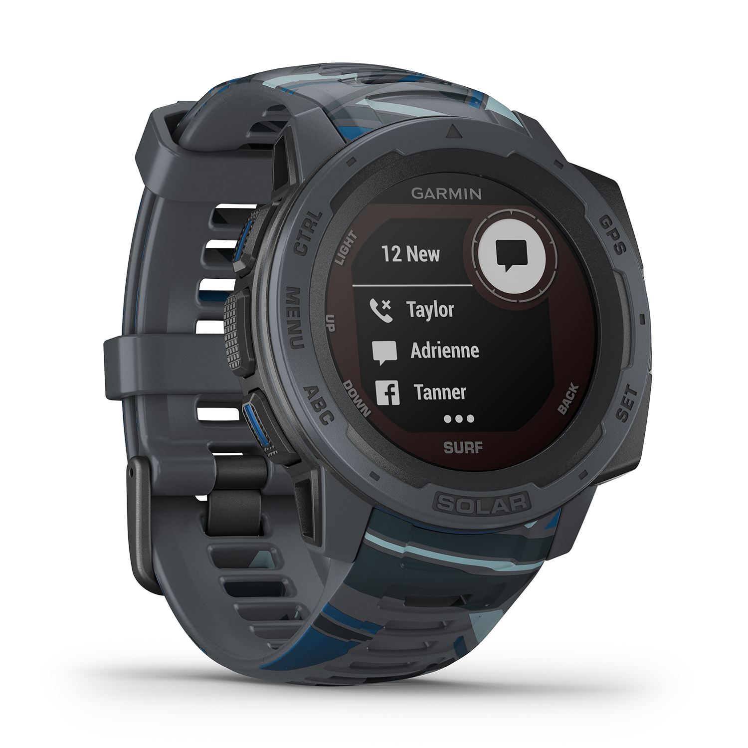 zegarek Garmin 010-02293-07 męski Garmin Instinct Instinct SOLAR Surf Edition Pipeline - miniatura 6