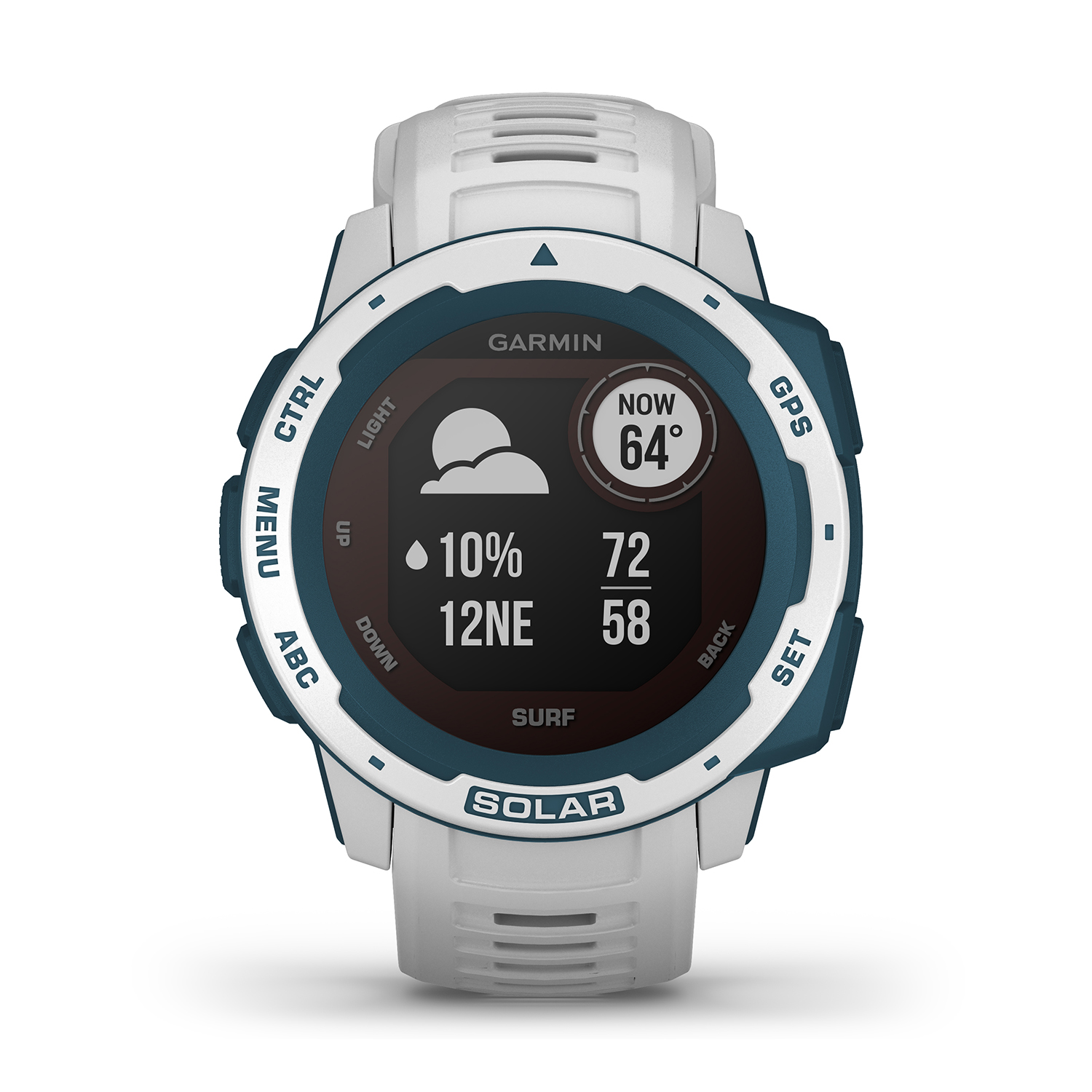 zegarek Garmin 010-02293-08 Instinct SOLAR - Surf Edition Cloudbreak męski z barometr Garmin Instinct - miniatura 3