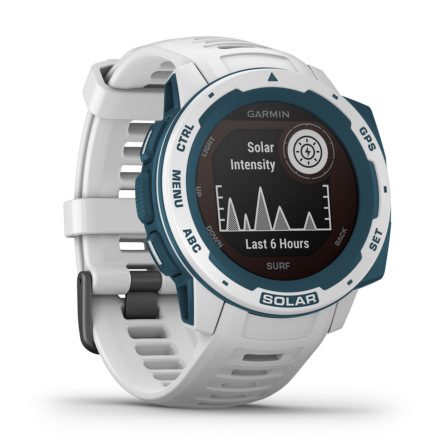zegarek Garmin 010-02293-08 męski Garmin Instinct Instinct SOLAR - Surf Edition Cloudbreak - miniatura 6
