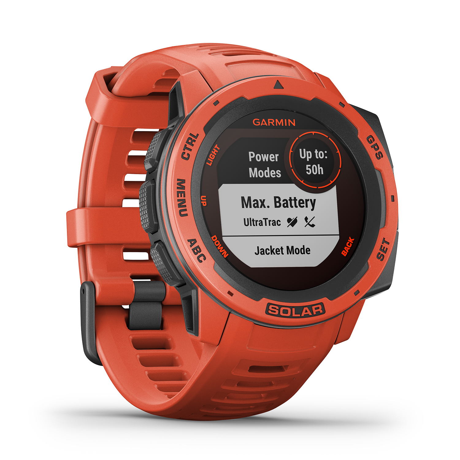 zegarek Garmin 010-02293-20 męski Garmin Instinct Instinct SOLAR Flame Red - miniatura 6