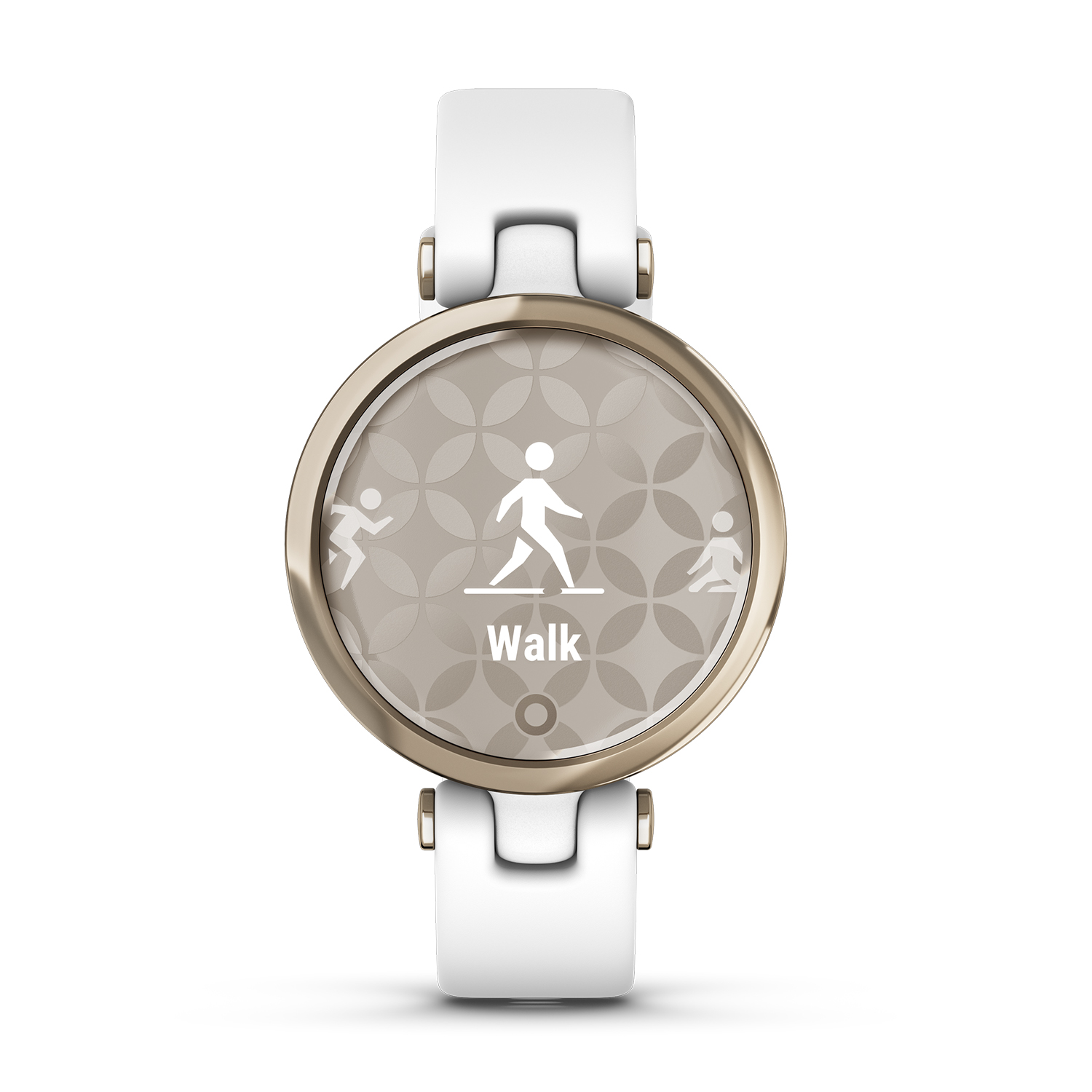zegarek Garmin 010-02384-10 Lily Sport Cream Gold Bezel with White Case and Silicone damski z krokomierz Garmin Lily - miniatura 3