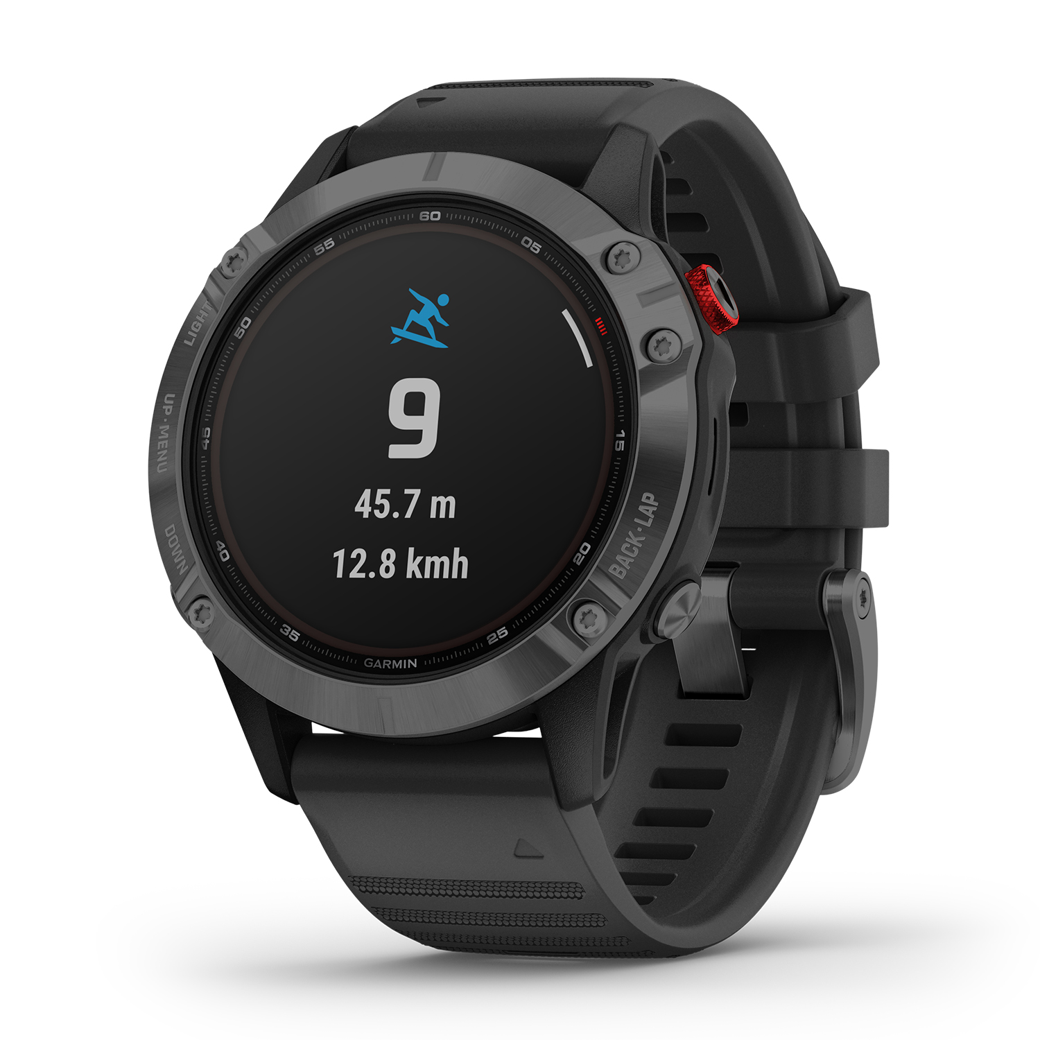 zegarek Garmin 010-02410-15 Fenix 6 Pro Solar męski z termometr Garmin Fenix - miniatura 2