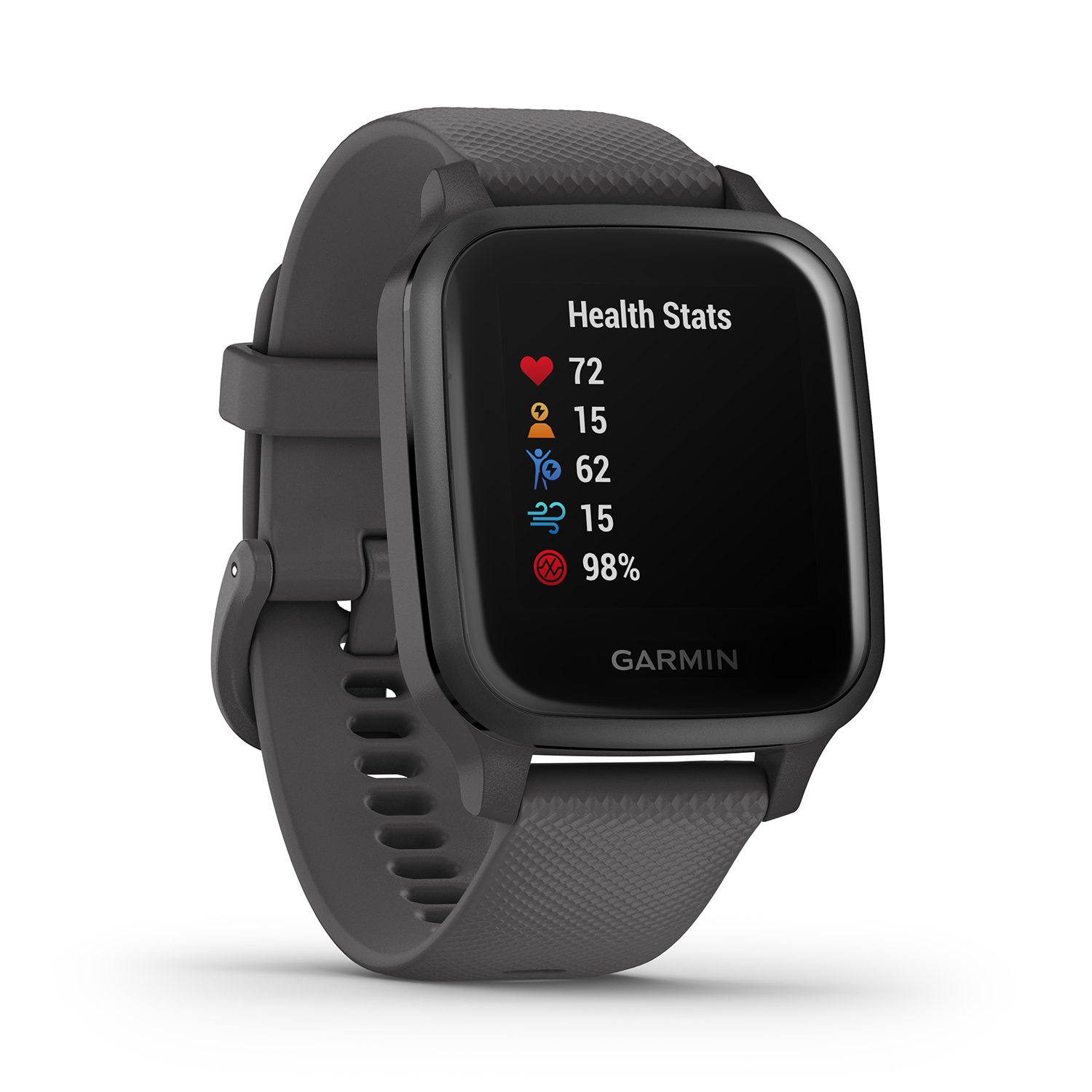 zegarek Garmin 010-02427-10 Venu Sq Slate Aluminium Bezel with Shadow Grey Case and S Garmin Gorilla Glass - miniatura 11