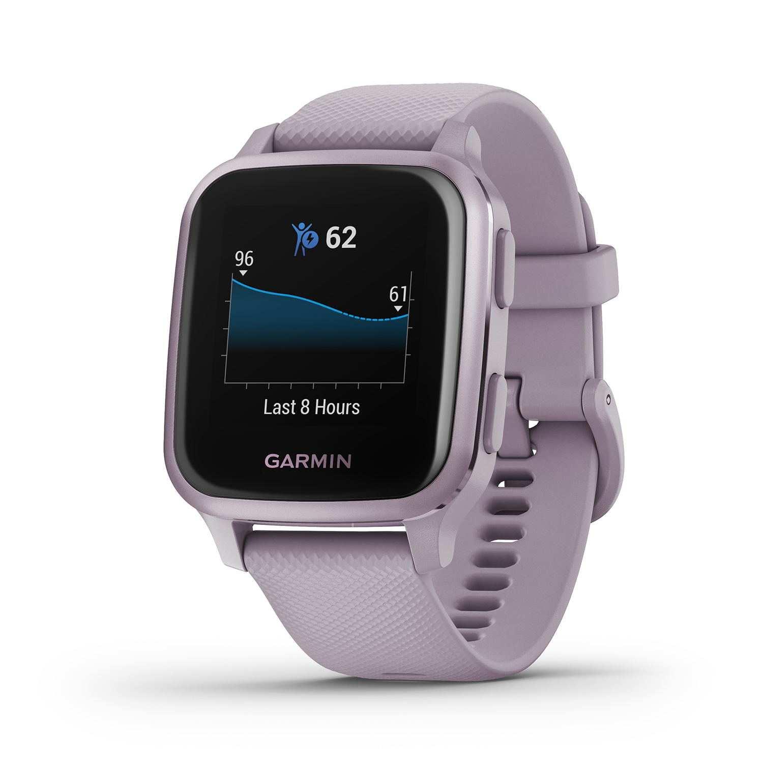 zegarek Garmin 010-02427-12 Venu Sq Metallic Orchid Aluminium Bezel with Orchid Case męski z kompas Garmin - miniatura 3