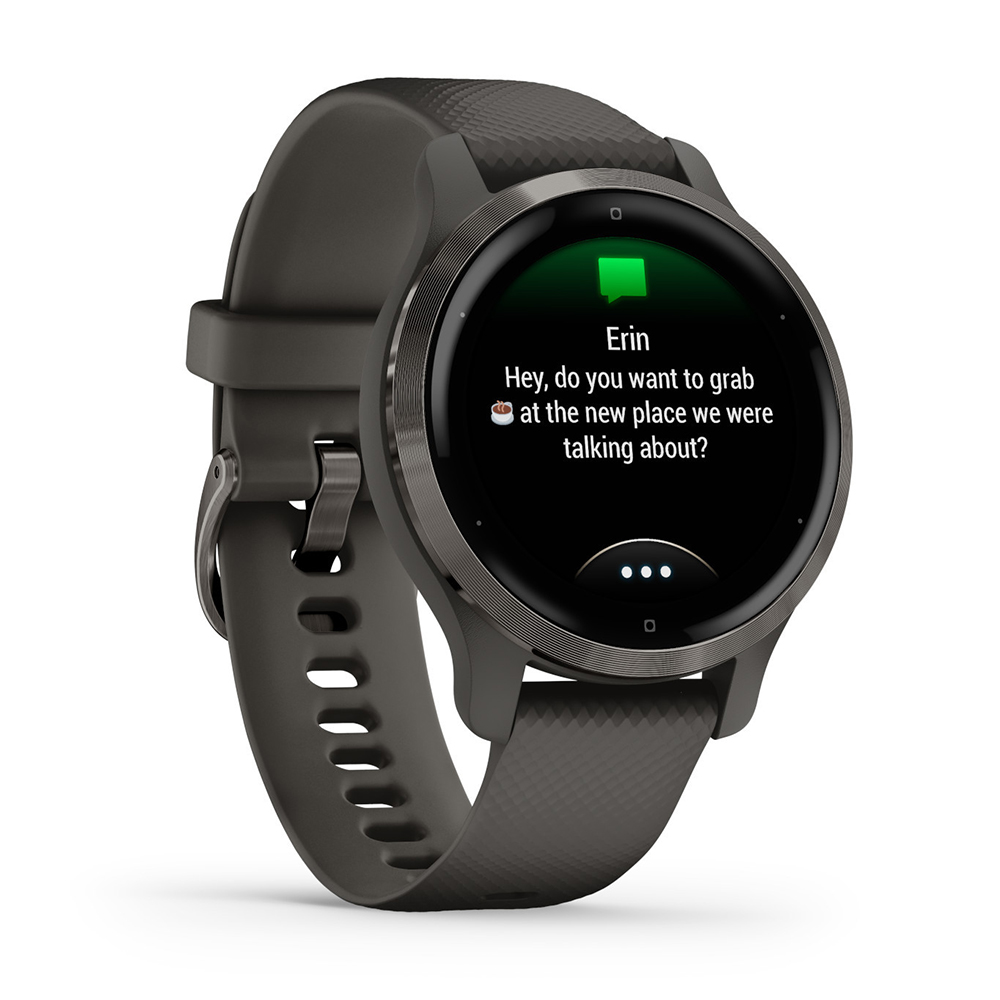 zegarek Garmin 010-02429-10 męski Venu Venu 2S Slate Stainless Steel Bezel with Graphite Case an - miniatura 6