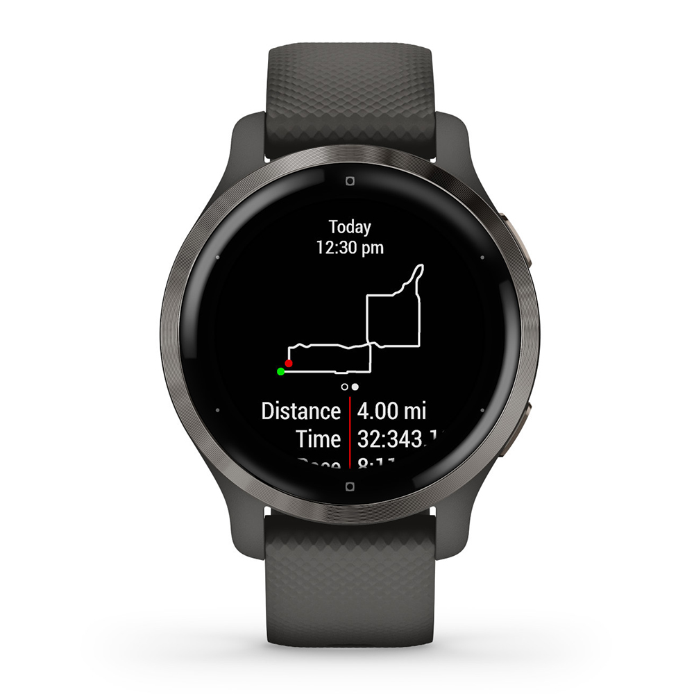 zegarek Garmin 010-02429-10 Venu 2S Slate Stainless Steel Bezel with Graphite Case an męski z termometr Venu - miniatura 3