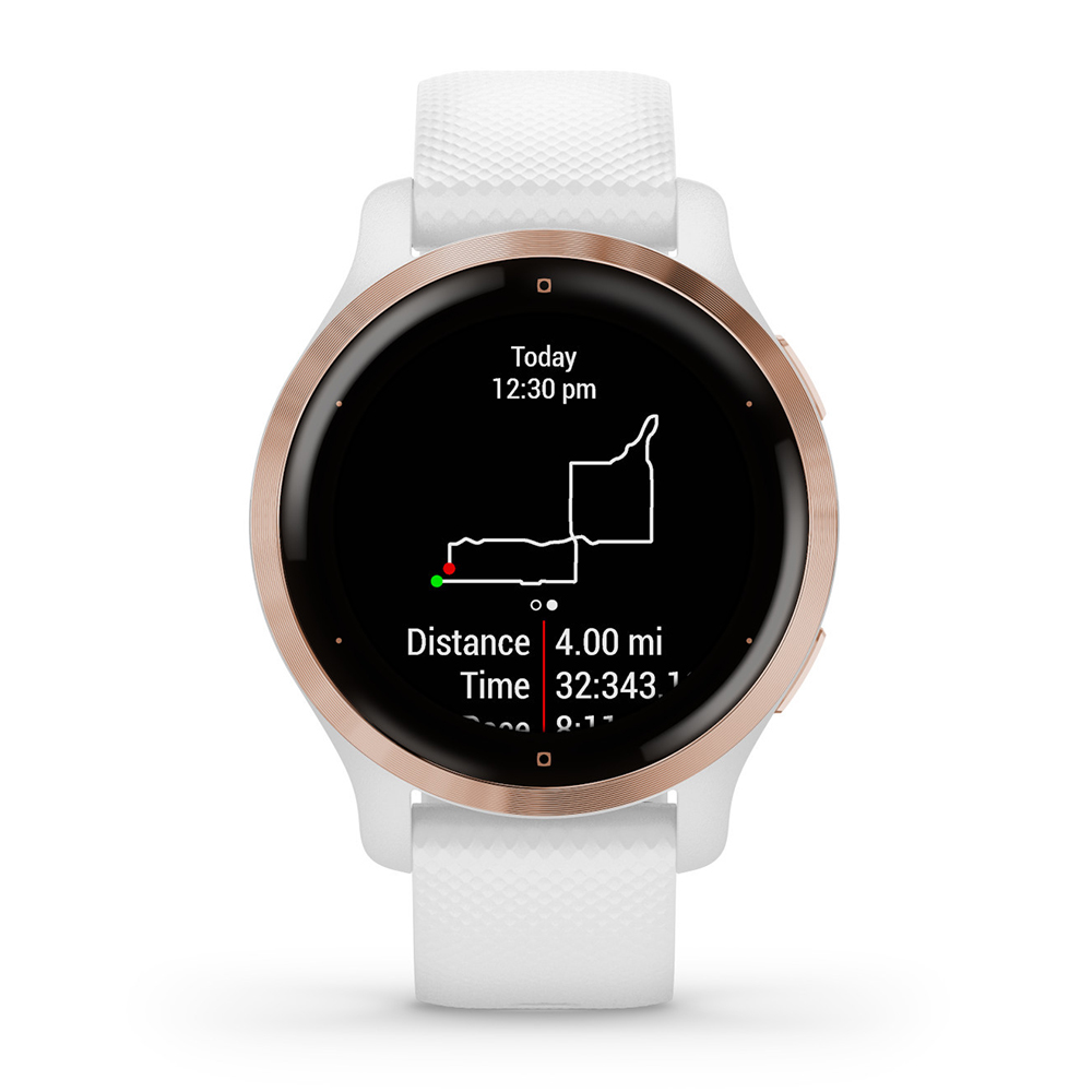 zegarek Garmin 010-02429-13 kwarcowy damski Venu Venu 2S Rose Gold Stainless Steel Bezel with White Case a