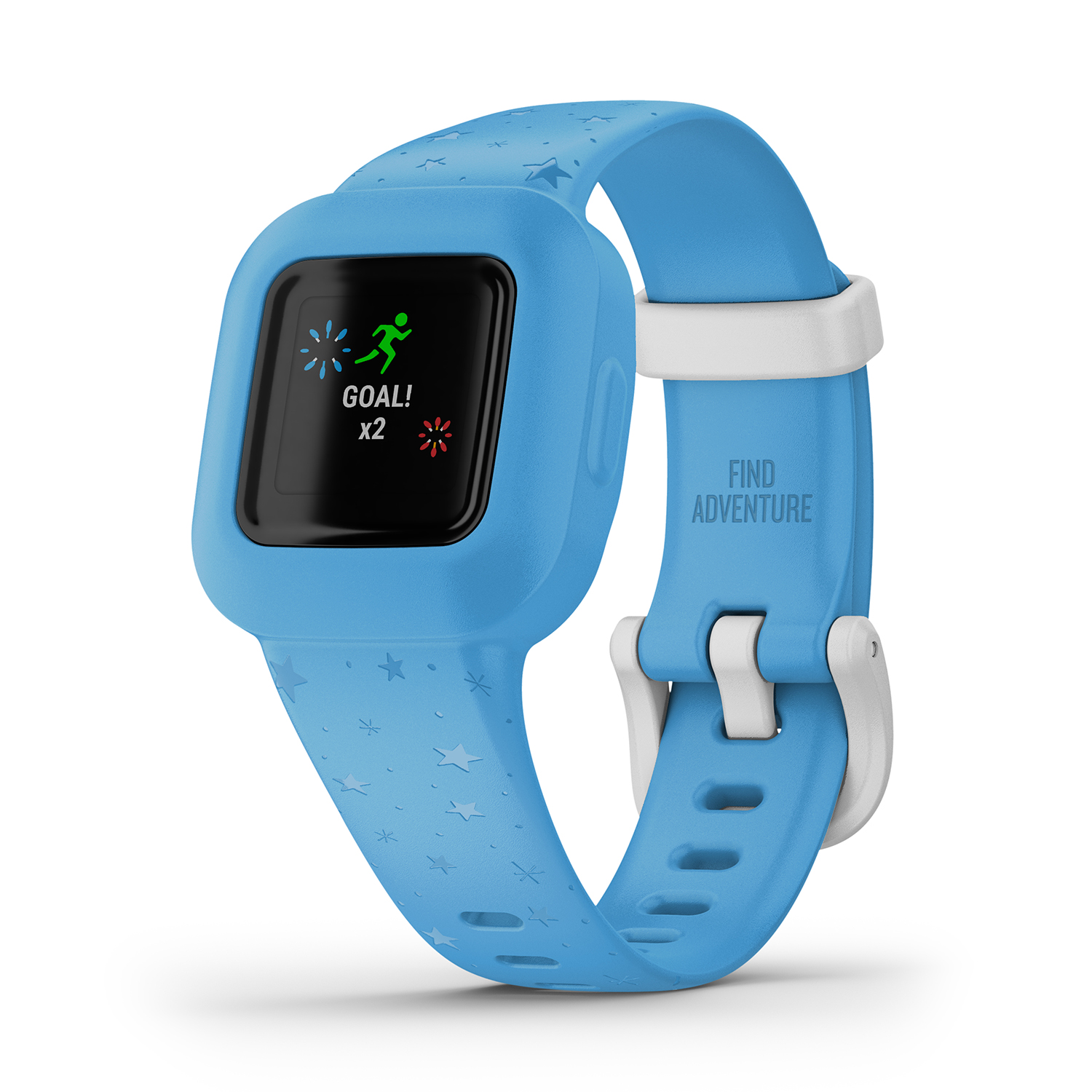 zegarek Garmin 010-02441-02 Garmin Vivofit jr. 3 Blue Stars dla chłopca z krokomierz Garmin - miniatura 3