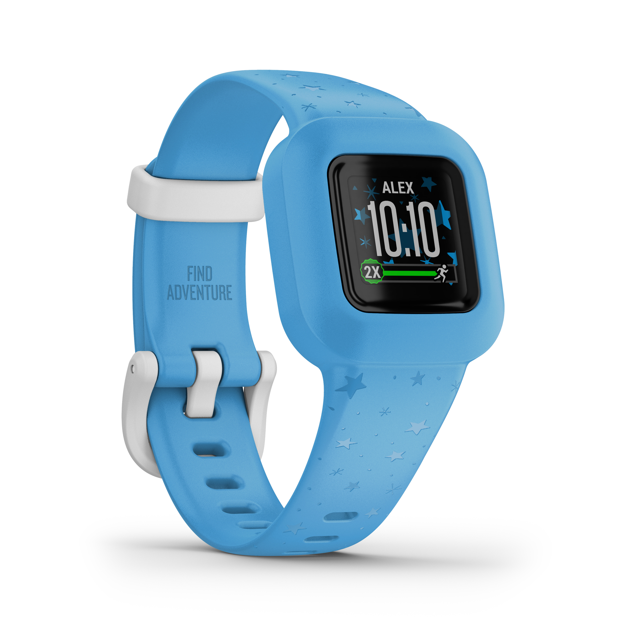 zegarek Garmin 010-02441-02 kwarcowy dla chłopca Garmin Garmin Vivofit jr. 3 Blue Stars - miniatura 6