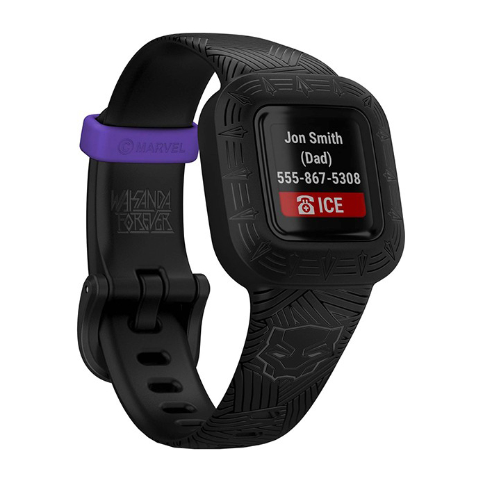 zegarek Garmin 010-02441-14 Vivofit jr. 3 - Marvel dla chłopca z krokomierz Vivofit - miniatura 3