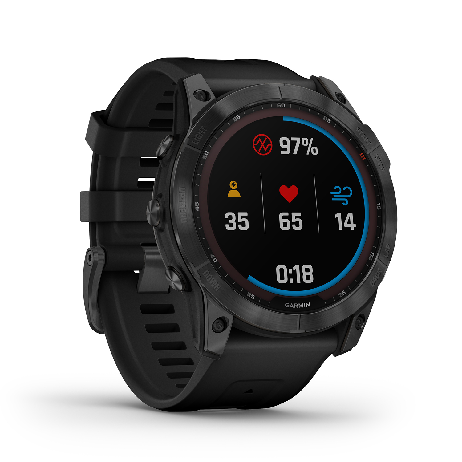 zegarek Garmin 010-02541-01 czarny Garmin Fenix - miniatura 5