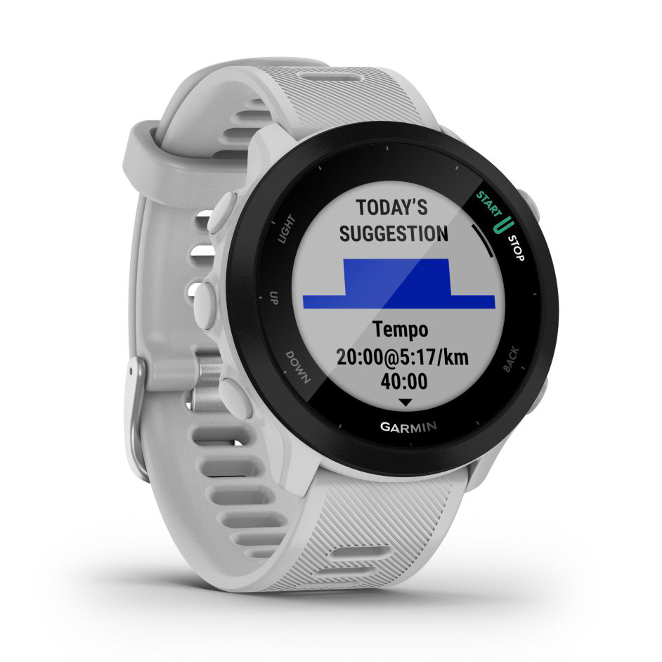 zegarek Garmin 010-02562-11 kwarcowy męski Forerunner Garmin Forerunner 55 White - miniatura 5
