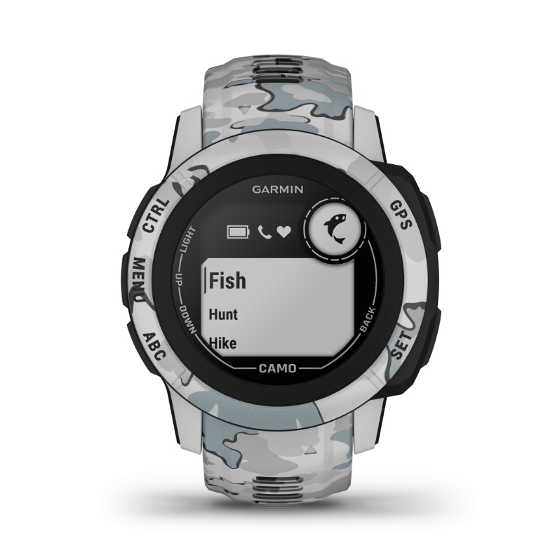 zegarek Garmin 010-02563-03 Instinct Solar - Camo Edition męski z termometr Garmin Instinct - miniatura 3