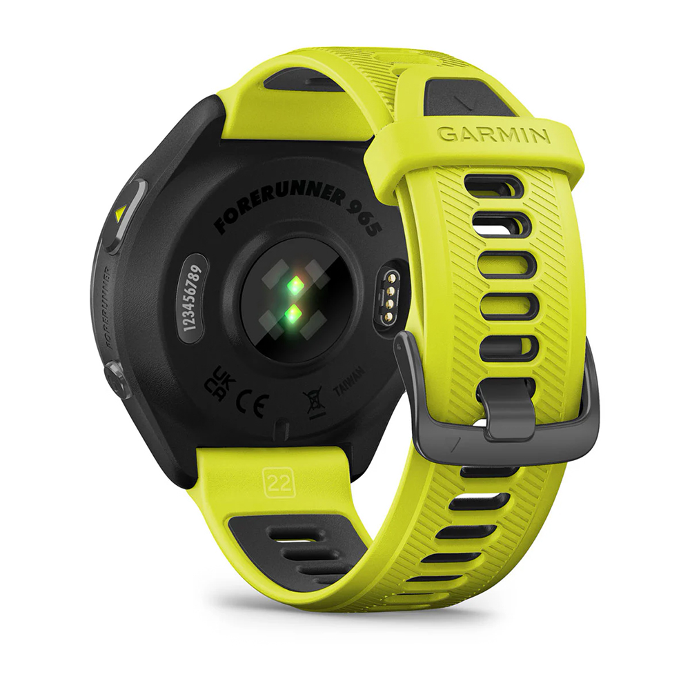 zegarek Garmin 010-02809-12 Forerunner 965 Carbon Gray DLC Titanium Bezel żółto-czarny męski z termometr Forerunner - miniatura 7