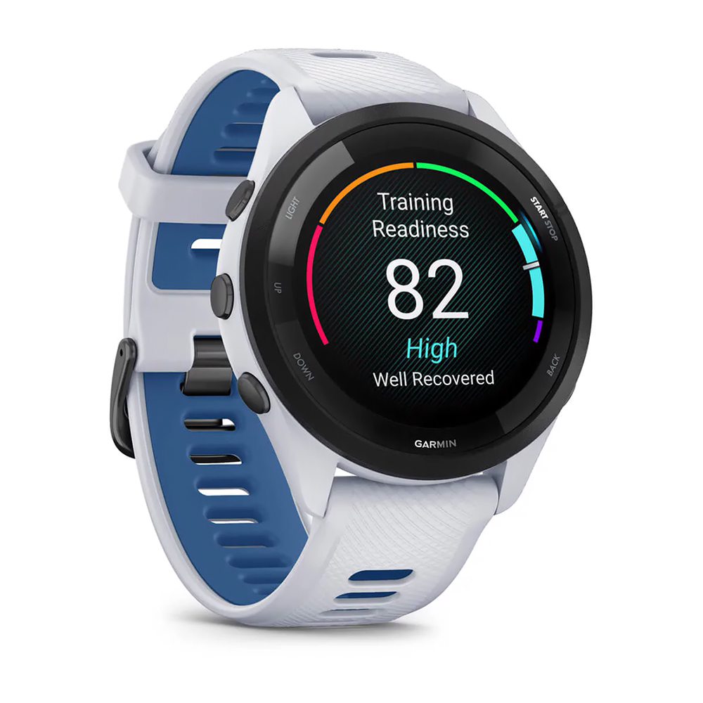 zegarek Garmin 010-02810-11 Forerunner 265 Black Bezel with Whitestone Case biało-niebieski męski z termometr Forerunner - miniatura 7