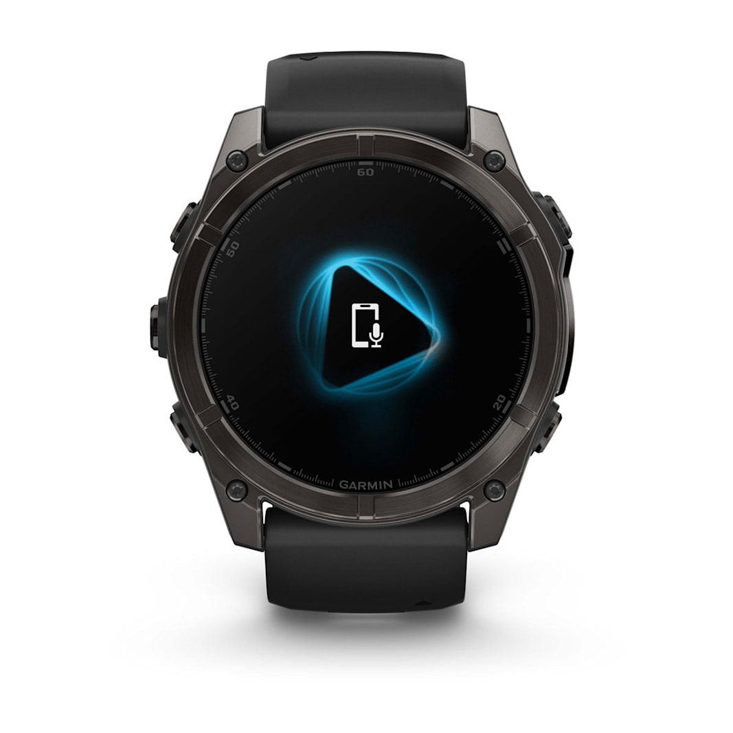 zegarek Garmin 010-02905-21 Fenix 8 Amoled Tytanowy z paskiem silikonowym w kolorze Pebble grey męski z gps Fenix - miniatura 11