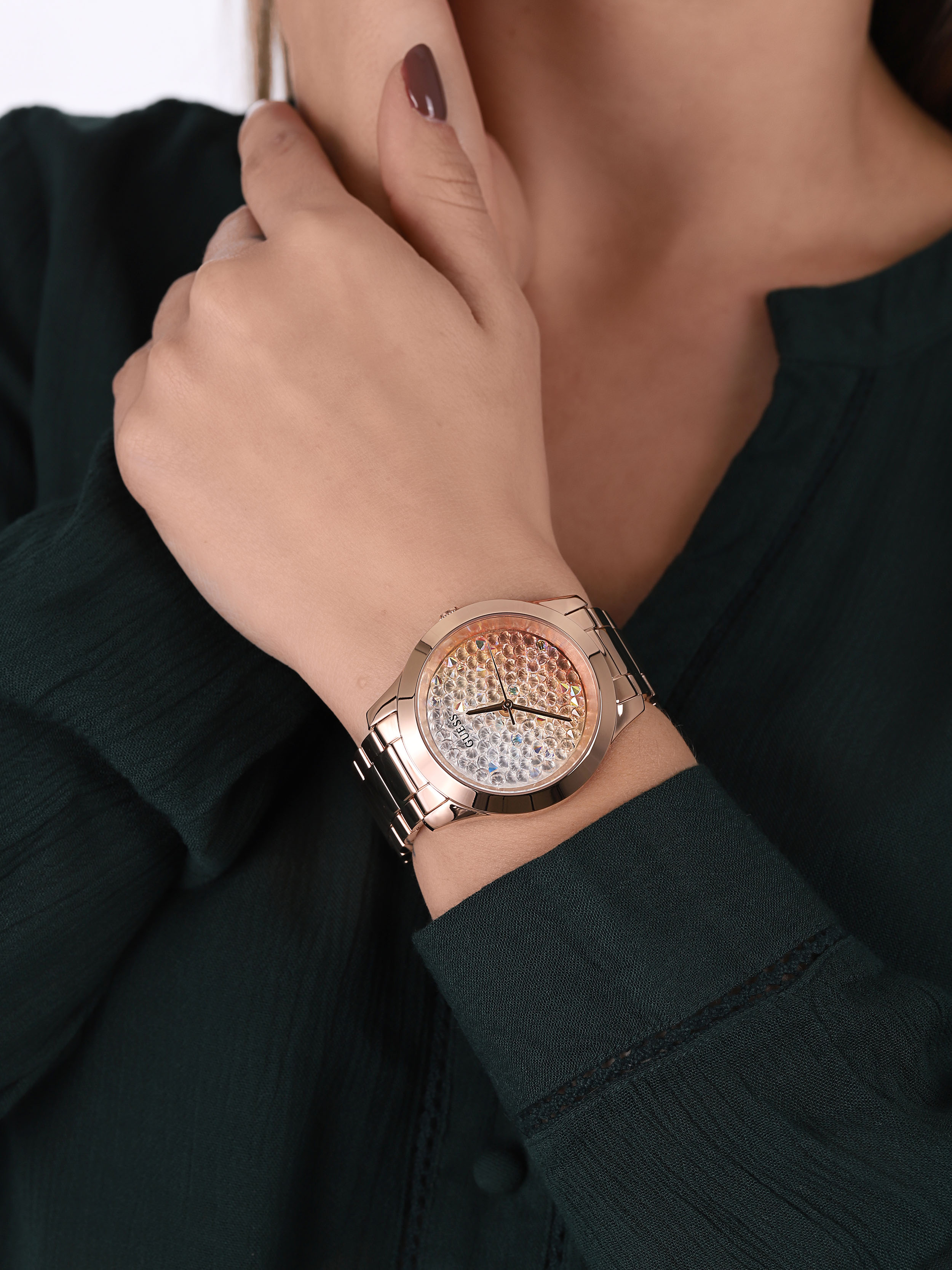 zegarek Guess GW0020L3 kwarcowy damski Bransoleta Crush - miniatura 3