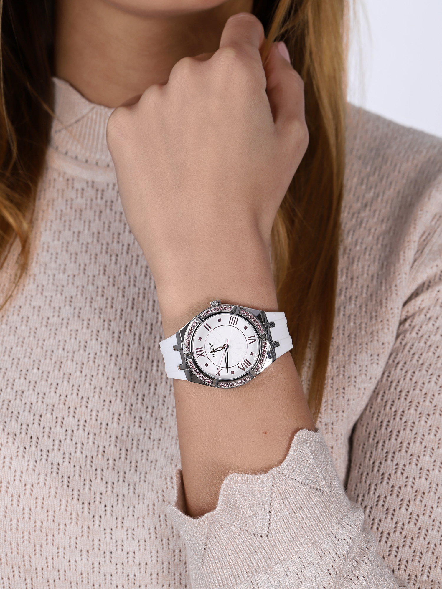 zegarek Guess GW0032L1 srebrny Pasek - miniatura 3