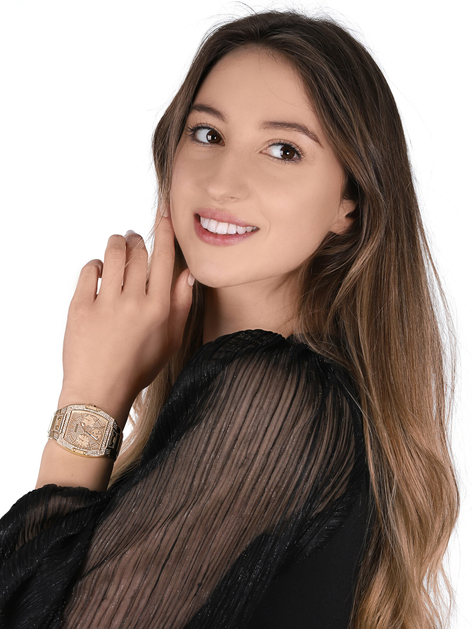 zegarek Guess GW0104L2 kwarcowy damski Bransoleta - miniatura 2