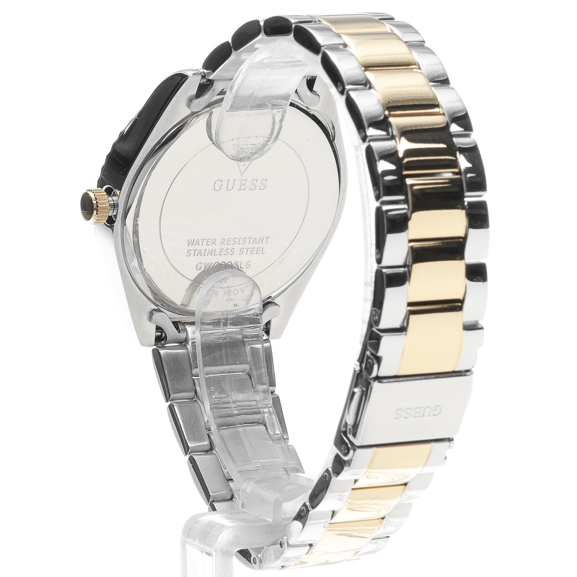 zegarek Guess GW0308L6 Luna Bransoleta mineralne - miniatura 4