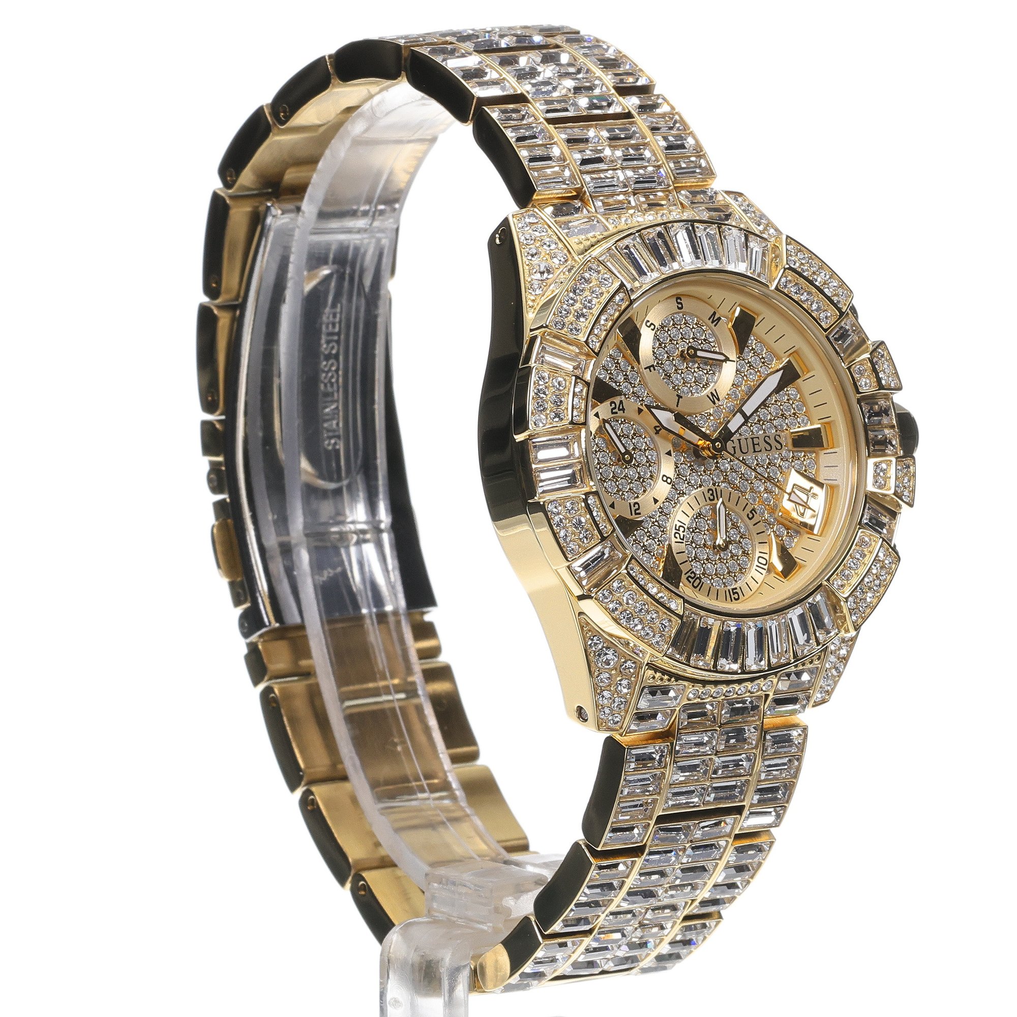 zegarek Guess GW0812L2 Gold Stainless Steel 39mm Damskie mineralne - miniatura 3