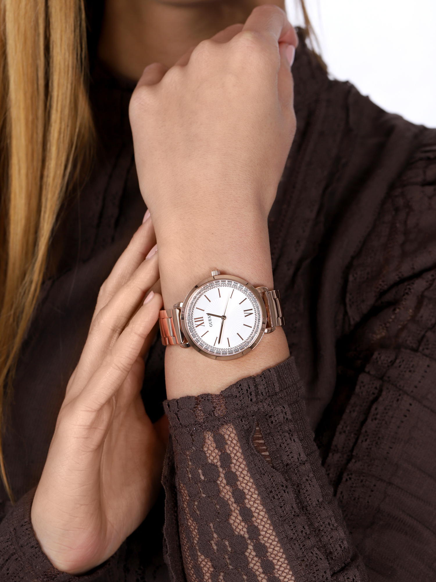zegarek Guess W1231L3 kwarcowy damski Bransoleta - miniatura 3