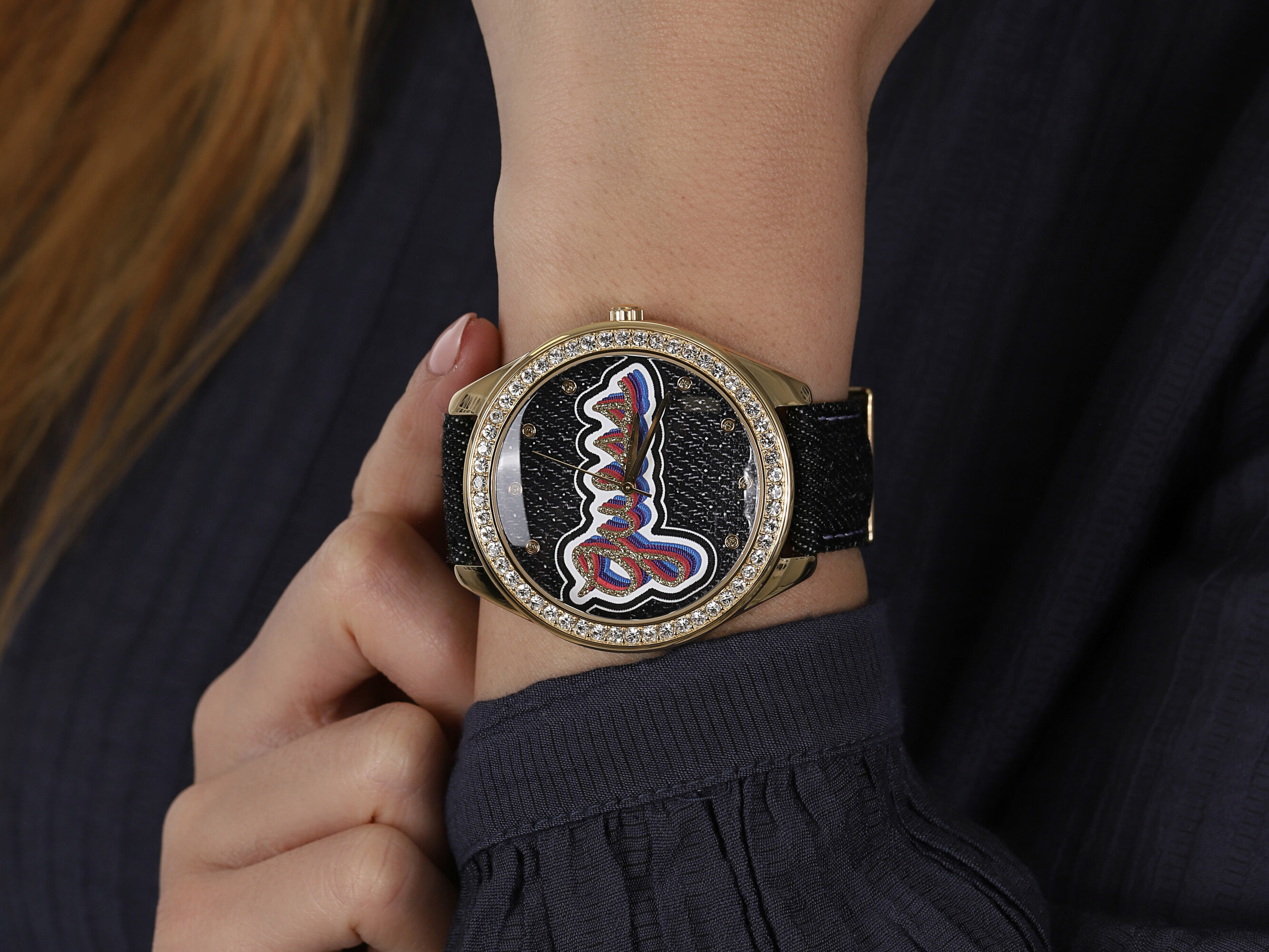 zegarek Guess W1276L2 złoty Pasek - miniatura 4