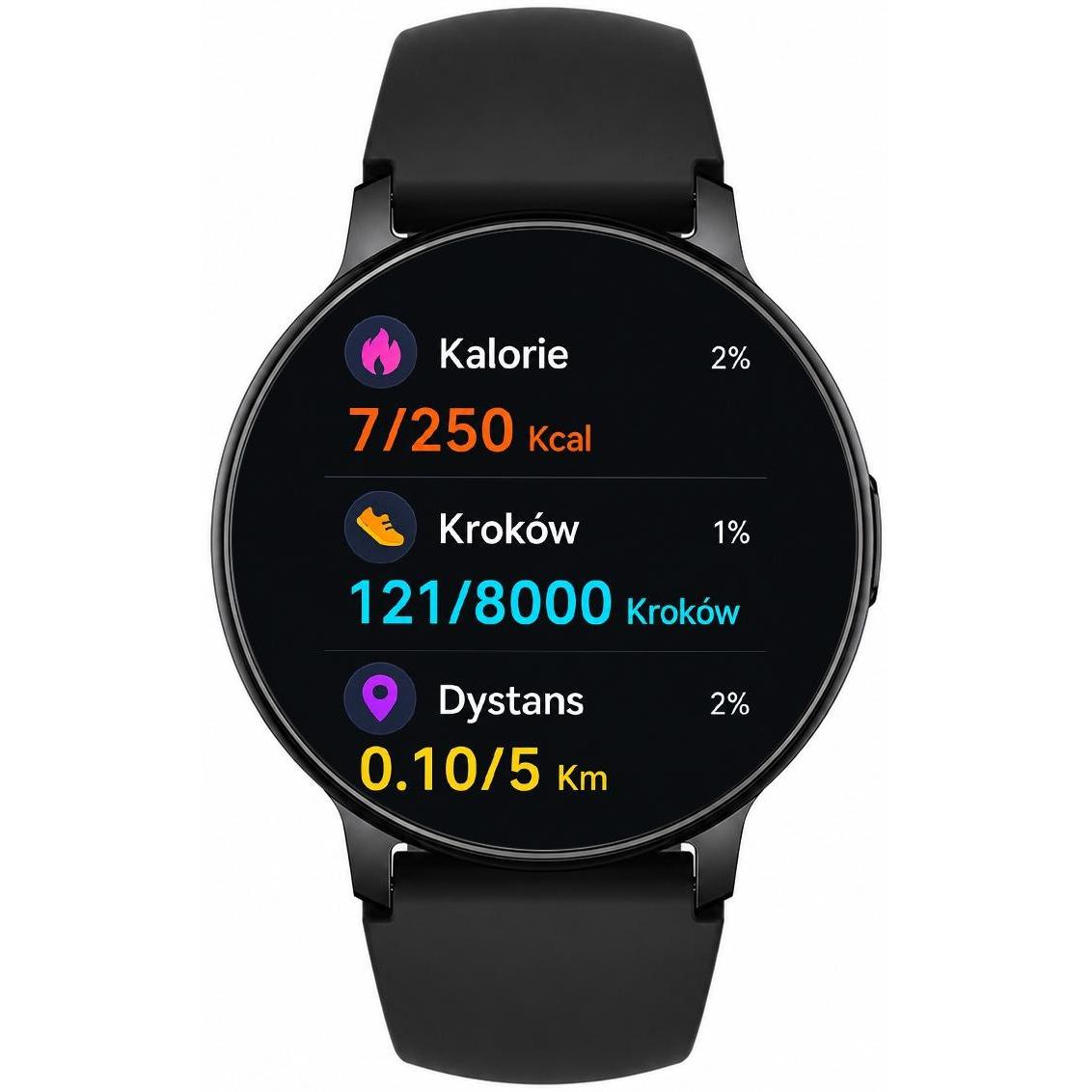 zegarek Hagen HB3714534 HB37 Czarny Smartwatch z tworzywa sztucznego - miniatura 11