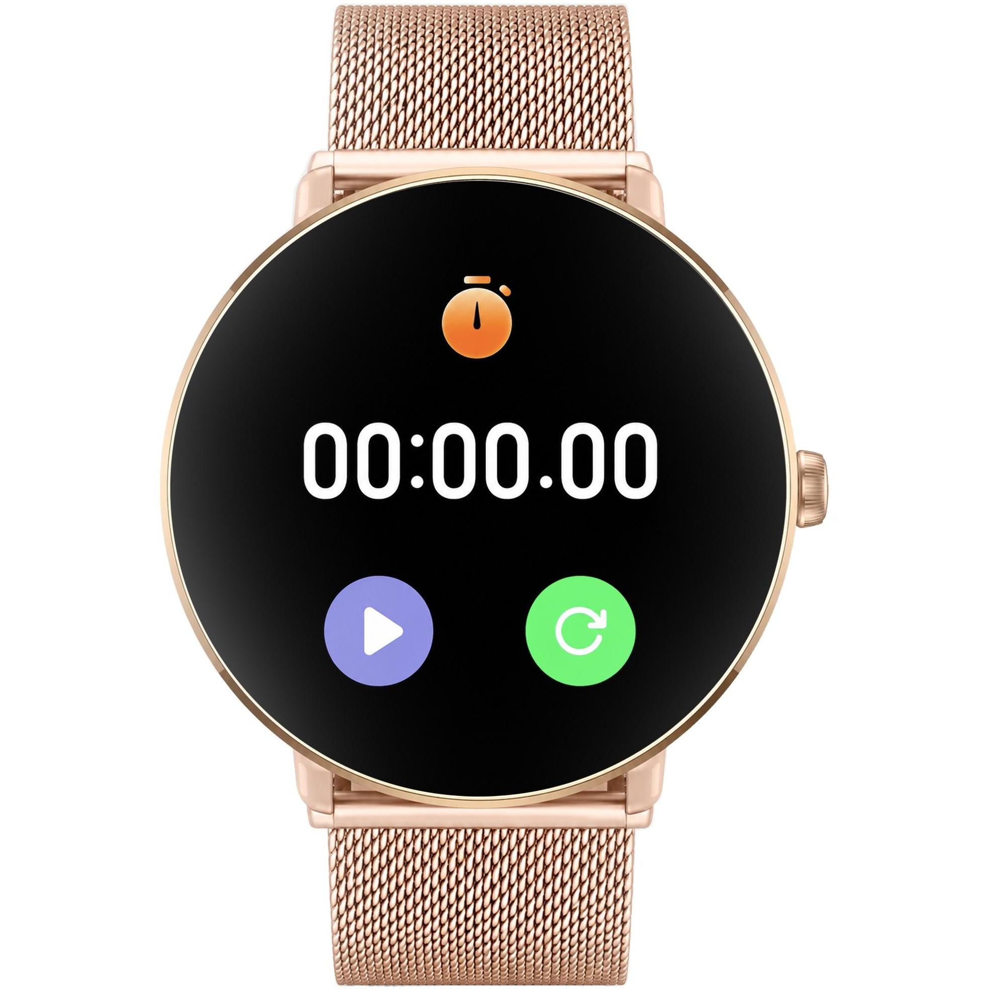 zegarek Hagen HB391101410 HB39 Różowe Złoto Smartwatch