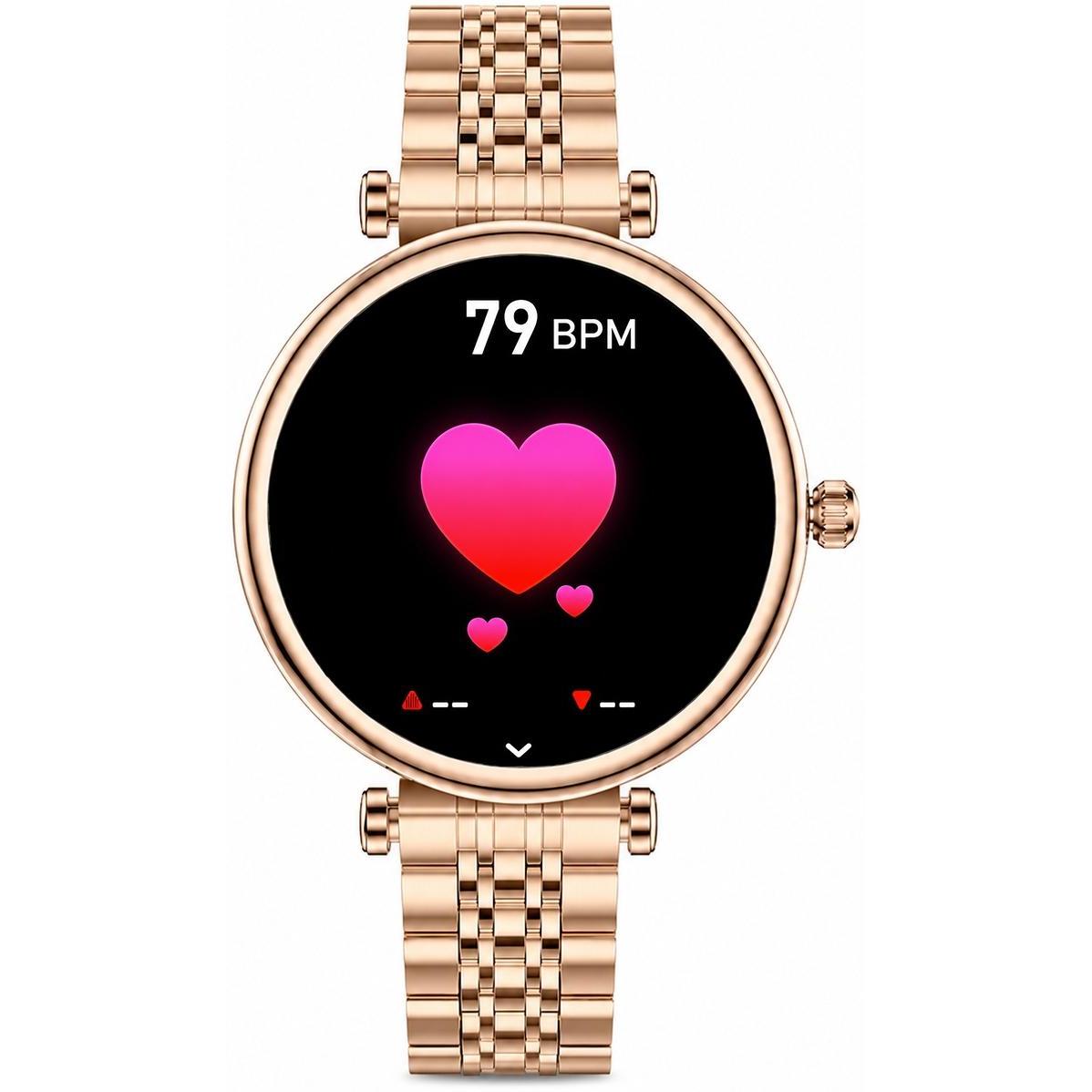 zegarek Hagen HB402105391210-SET różowe złoto Smartwatch - miniatura 7
