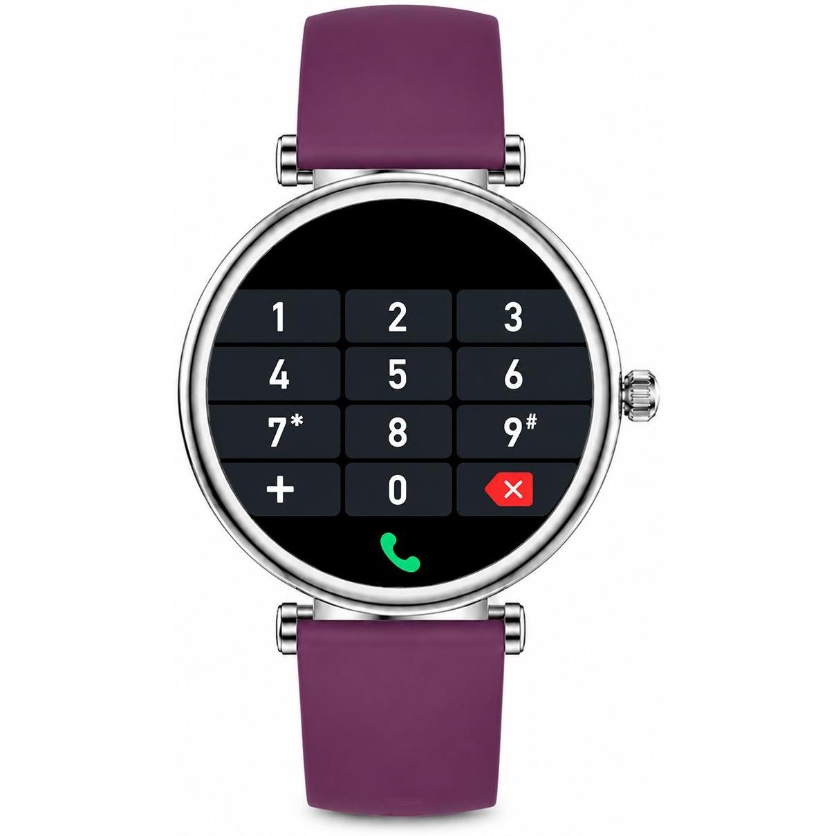 zegarek Hagen HB4021153211211-SET HB40 Fioletowy + Pasek i Bransoleta Smartwatch - miniatura 10