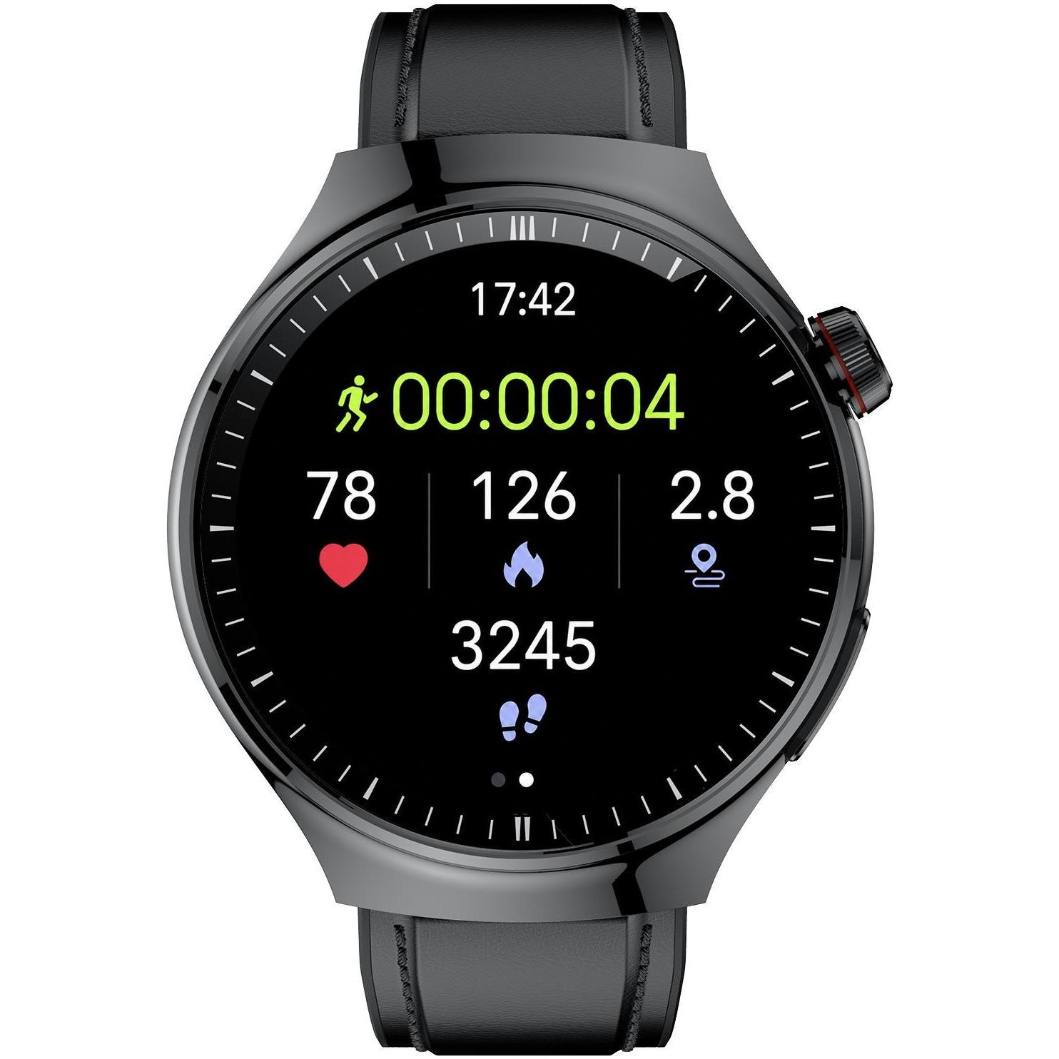 zegarek Hagen HB4114534 kwarcowy męski Smartwatch HB41 Czarny