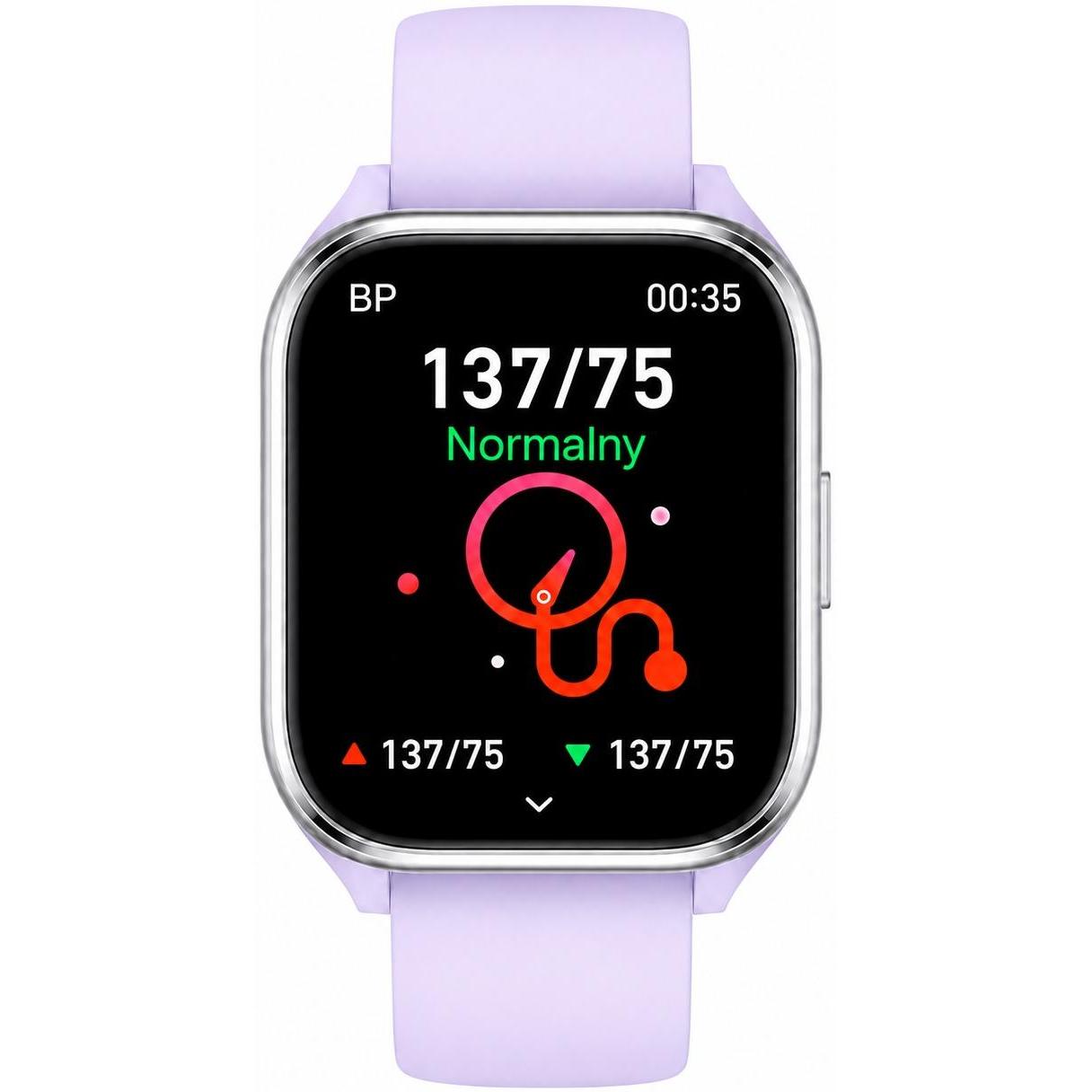 zegarek Hagen HB44211536 fioletowy Smartwatch - miniatura 7
