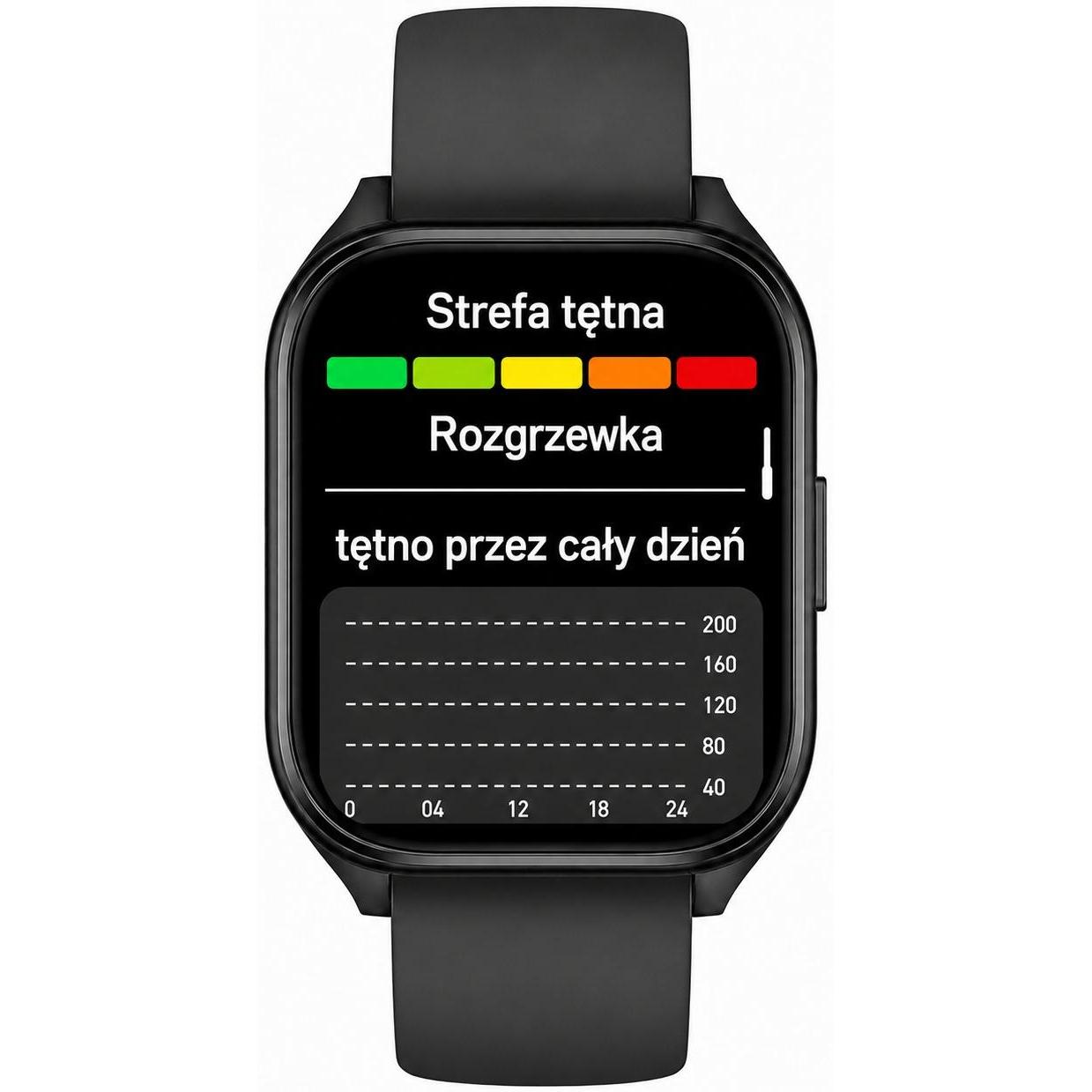 zegarek Hagen HB4424534 HB44 Czarny Smartwatch z tworzywa sztucznego - miniatura 11