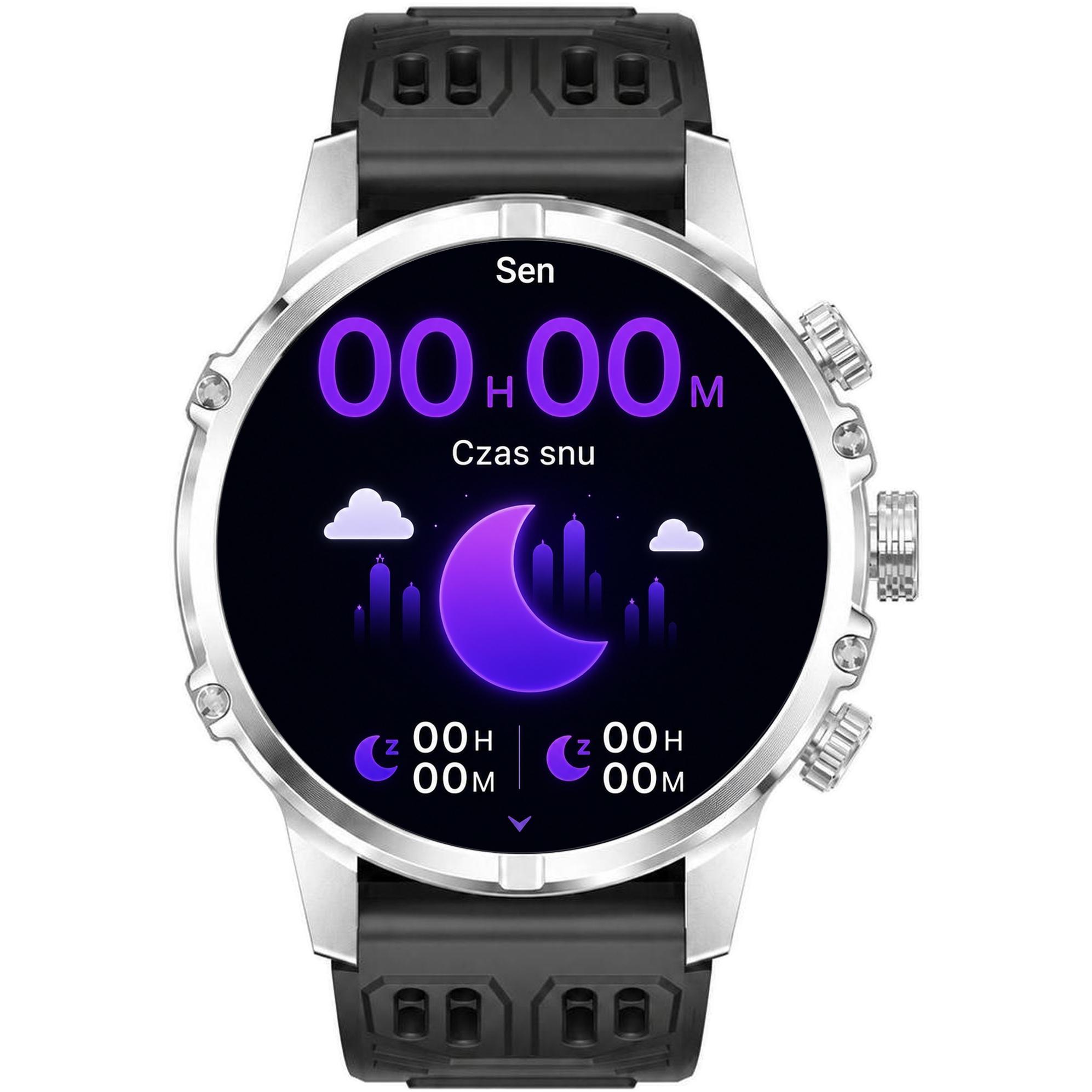 zegarek Hagen HB45111134 srebrny Smartwatch