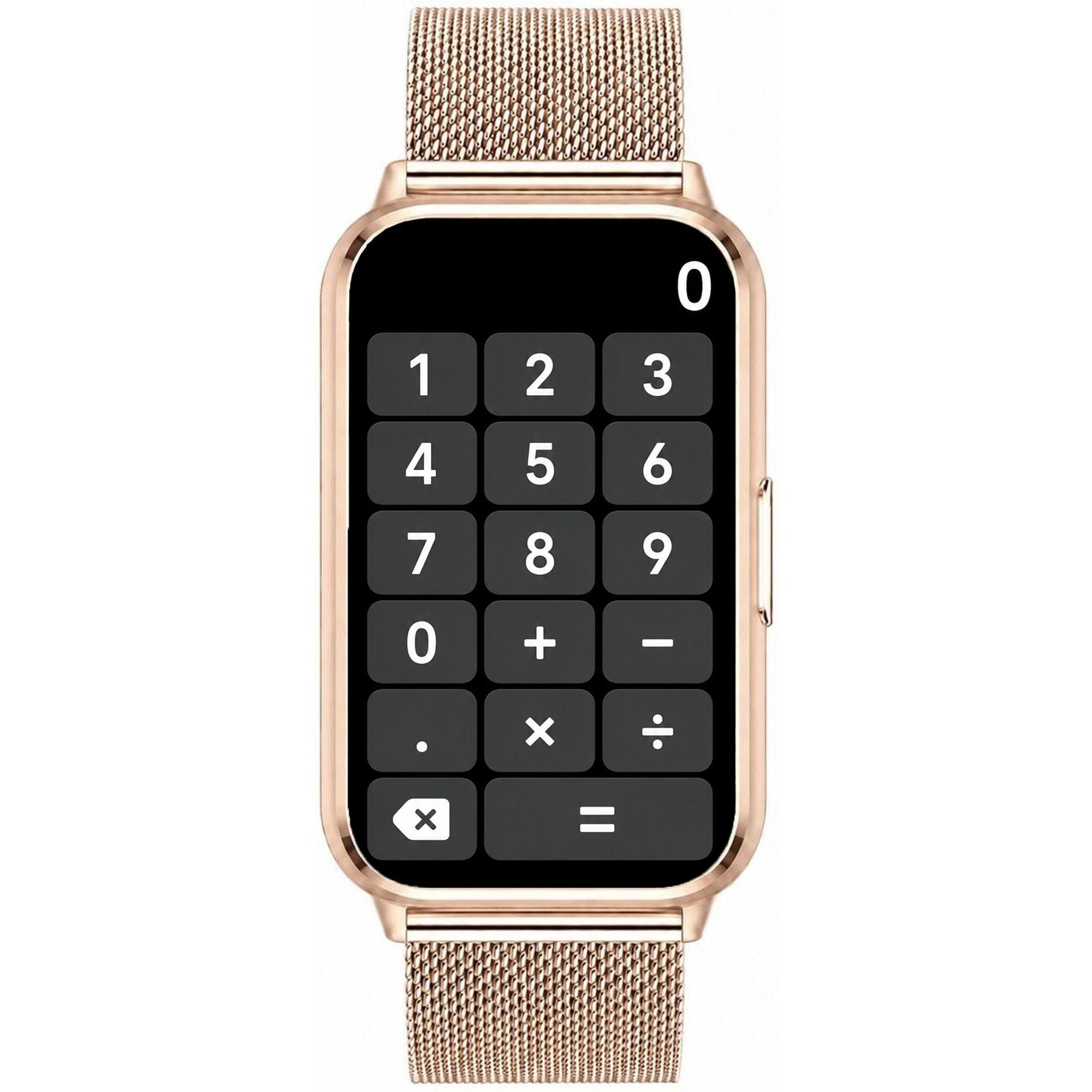 zegarek Hagen HB521151415 HB52 Różowe Złoto Smartwatch z tworzywa sztucznego - miniatura 12