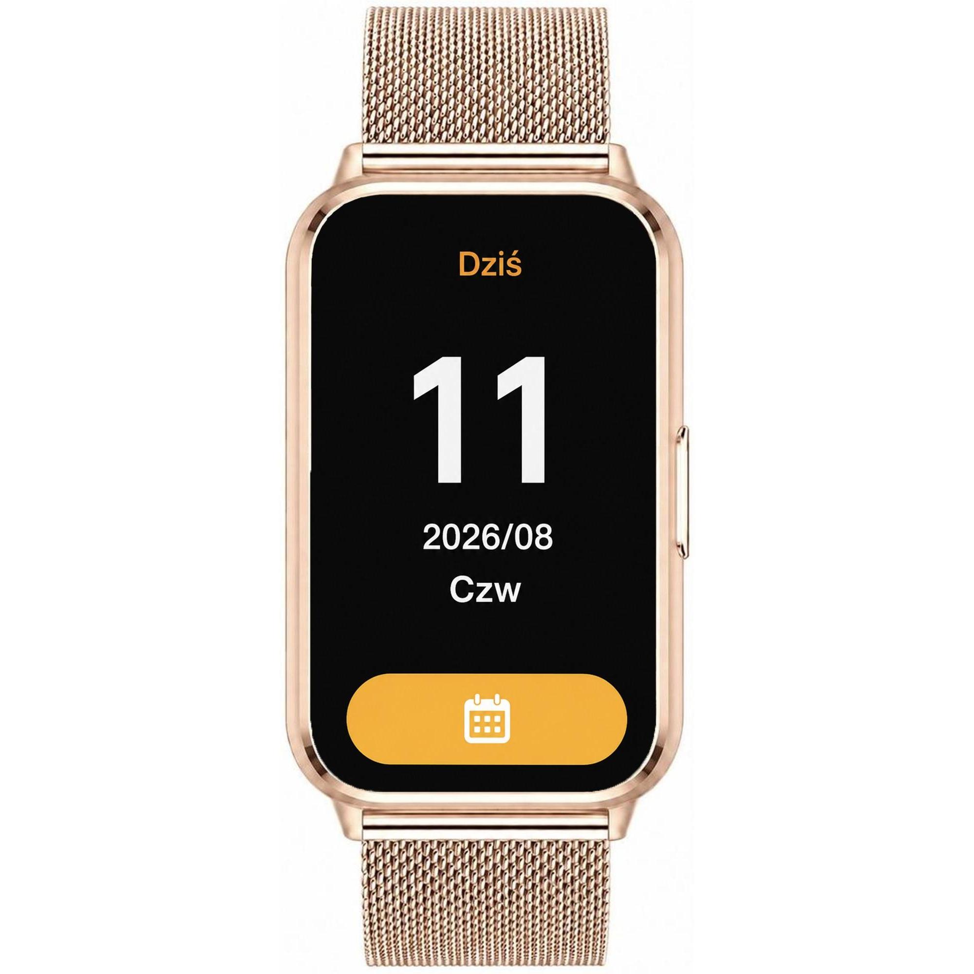 zegarek Hagen HB521151415 kwarcowy męski Smartwatch HB52 Różowe Złoto - miniatura 7