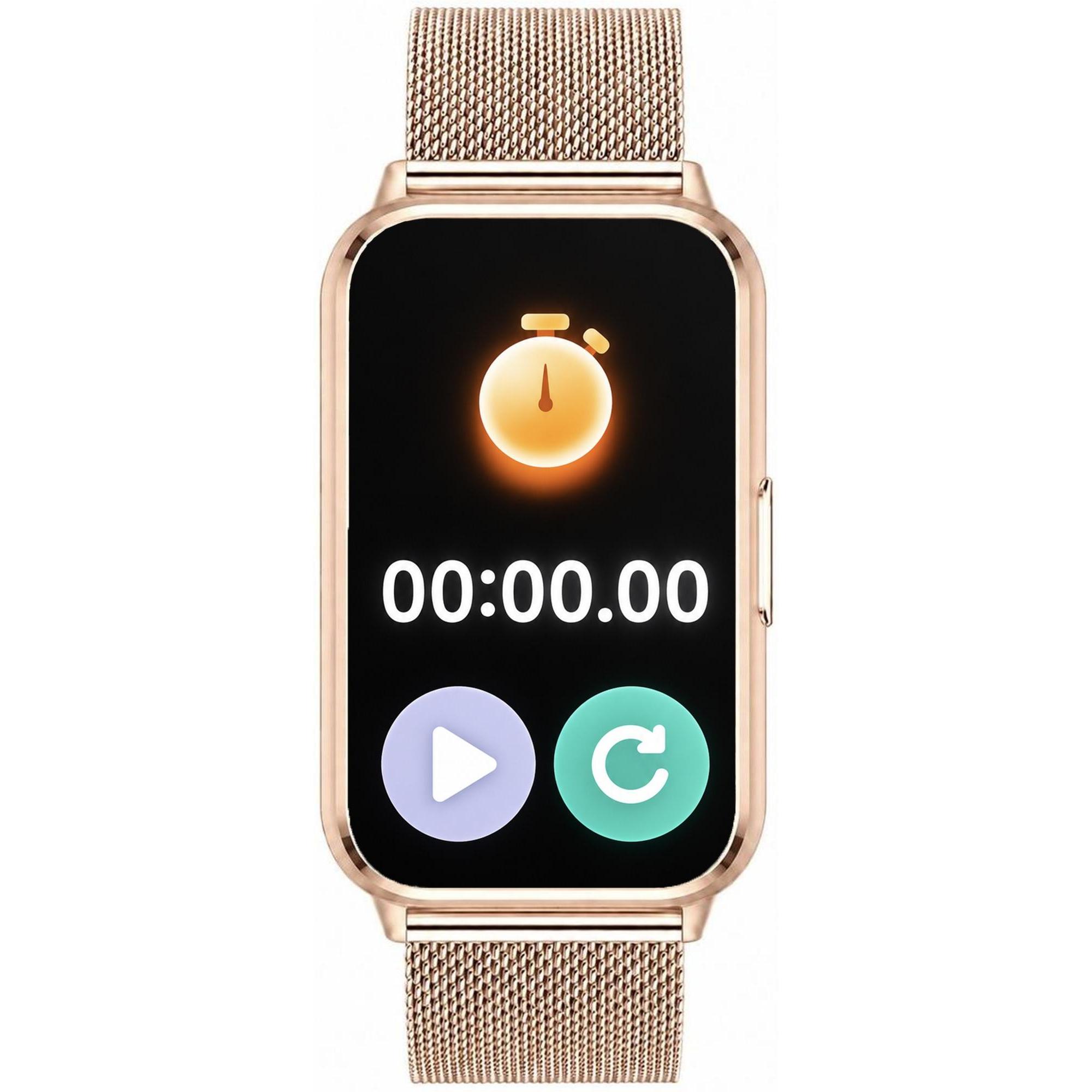 zegarek Hagen HB521151415 różowe złoto Smartwatch - miniatura 8
