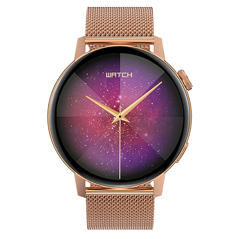 zegarek Hagen HC101101410539-SET kwarcowy damski Smartwatch Smartwatch HC10 różowe złoto + pasek - miniatura 6