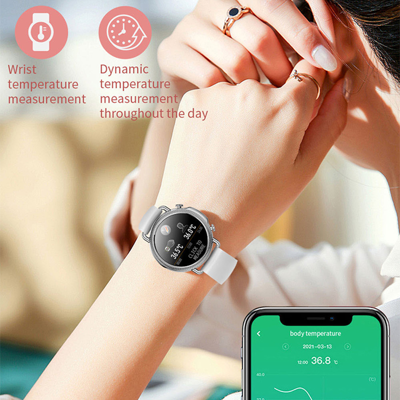 zegarek Hagen HC141111411534-SET kwarcowy damski Smartwatch Smartwatch HC14 srebrny - miniatura 6