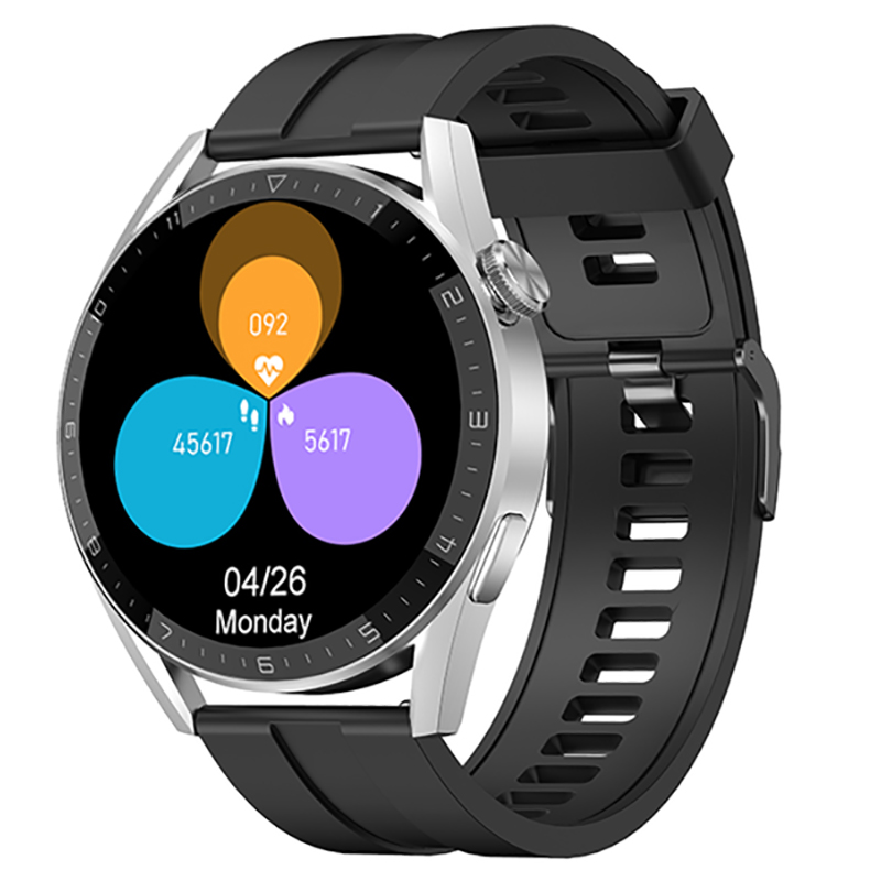 zegarek Hagen HC15111333534-SET Smartwatch HC15 srebrny + pasek męski z krokomierz Smartwatch - miniatura 2