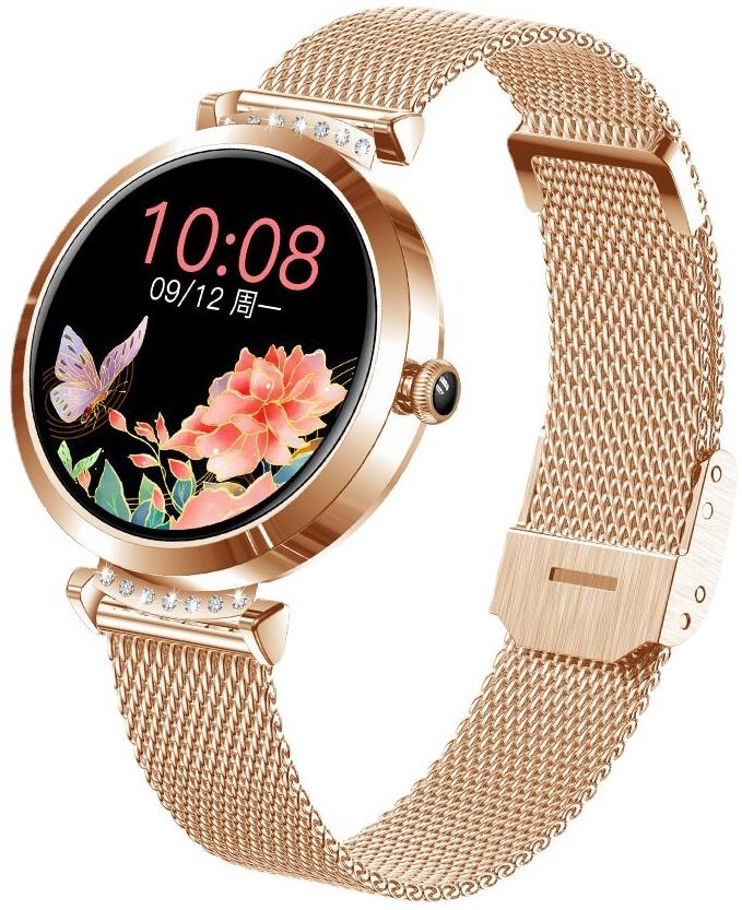 zegarek Hagen HC231101410 Smartwatch HC23 różowe złoto damski z krokomierz Smartwatch