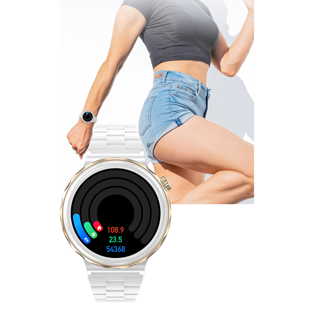 zegarek Hagen HC241111411532-SET biały Smartwatch - miniatura 5