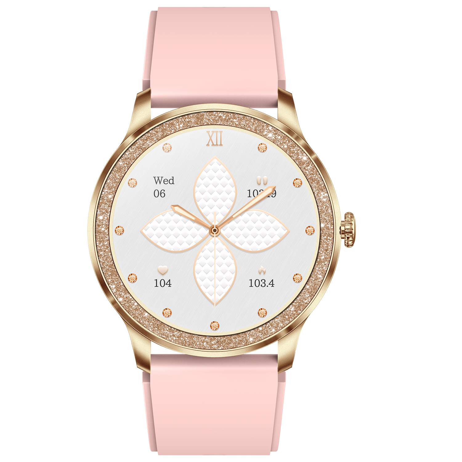 zegarek Hagen HC44110539 różowe złoto Smartwatch - miniatura 4