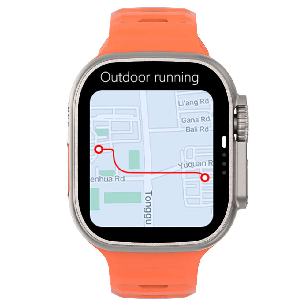 zegarek Hagen HC45111568568-SET Smartwatch HC45 srebrny pomarańczowy Smartwatch z tworzywa sztucznego - miniatura 7